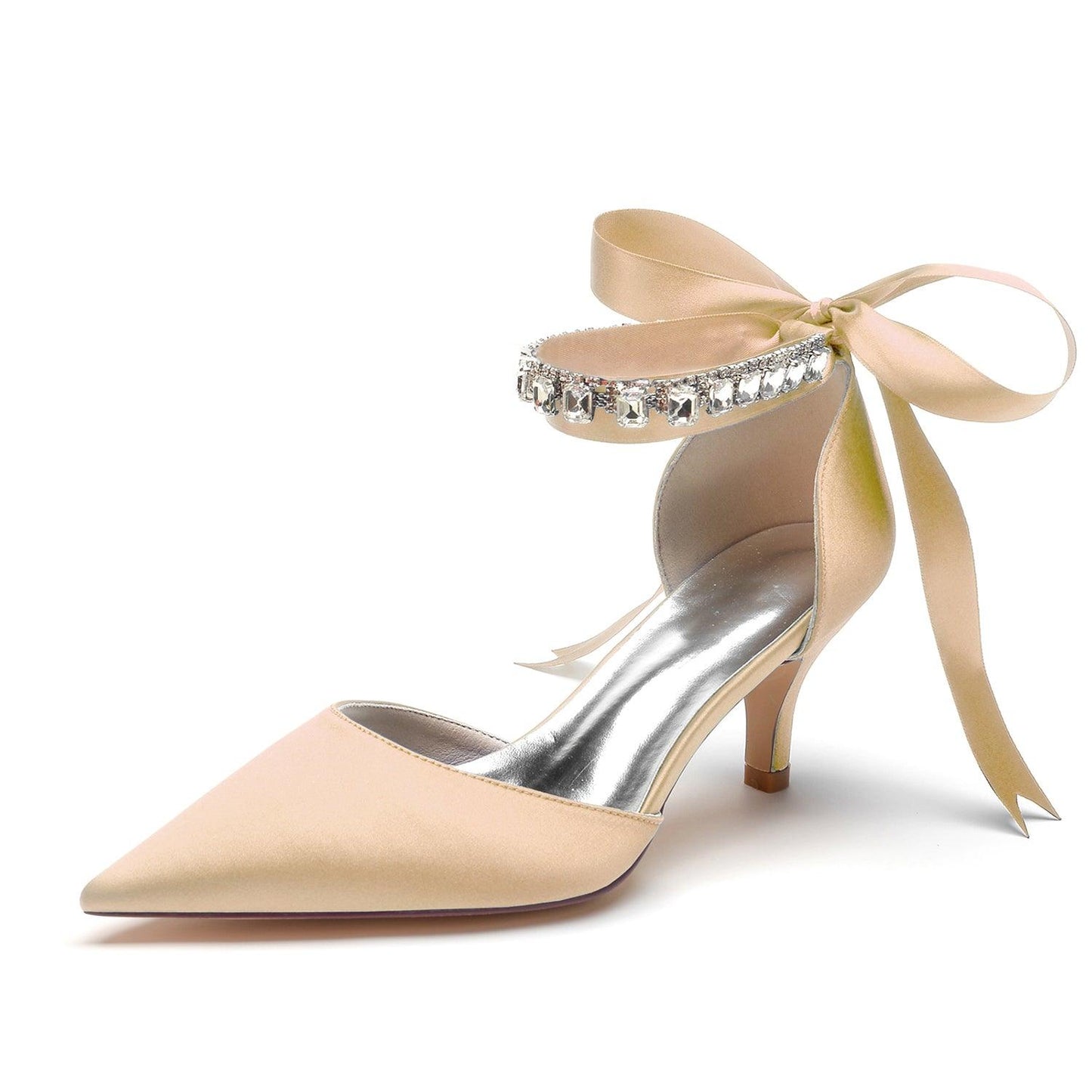 Stiletto Heel 6cm Silk-Like Shoes CK0357 - COCOMELODY