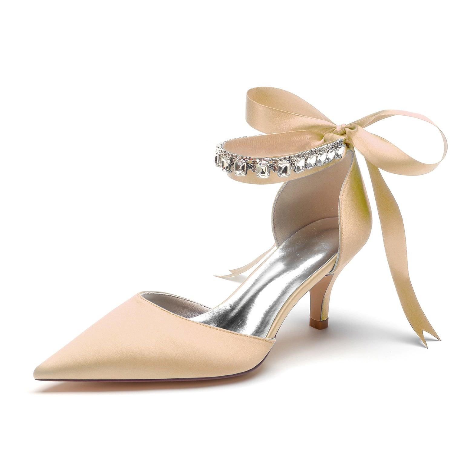 Stiletto Heel 6cm Silk-Like Shoes CK0357 - COCOMELODY