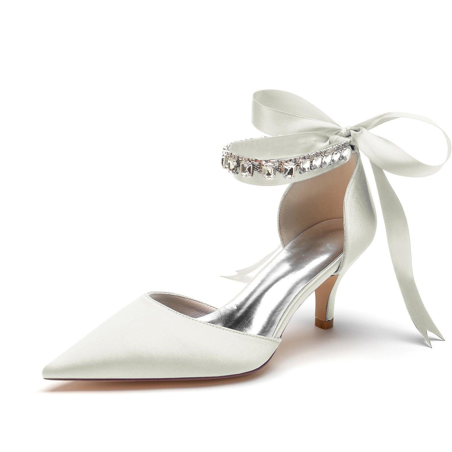 Stiletto Heel 6cm Silk-Like Shoes CK0357 - COCOMELODY