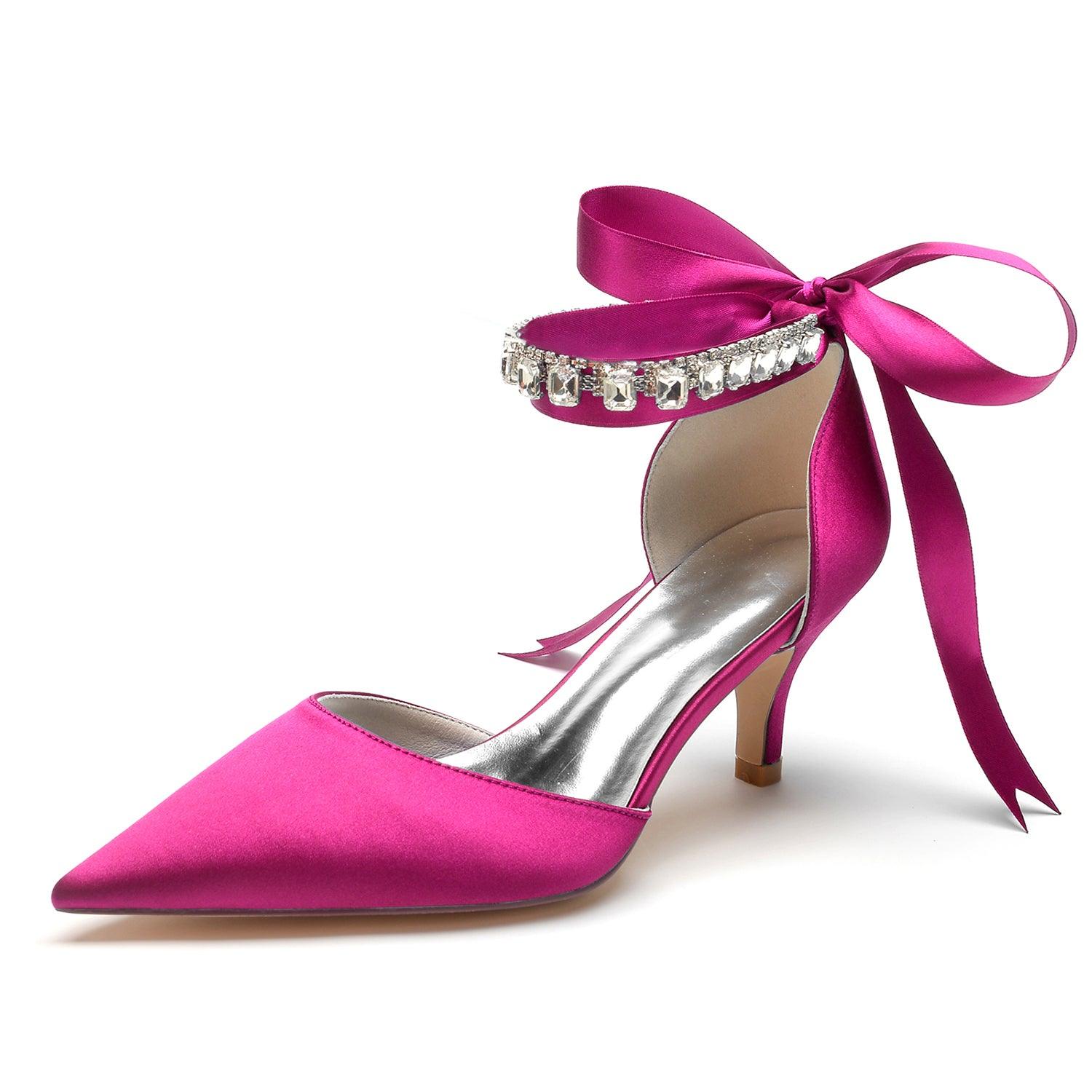 Stiletto Heel 6cm Silk-Like Shoes CK0357 - COCOMELODY