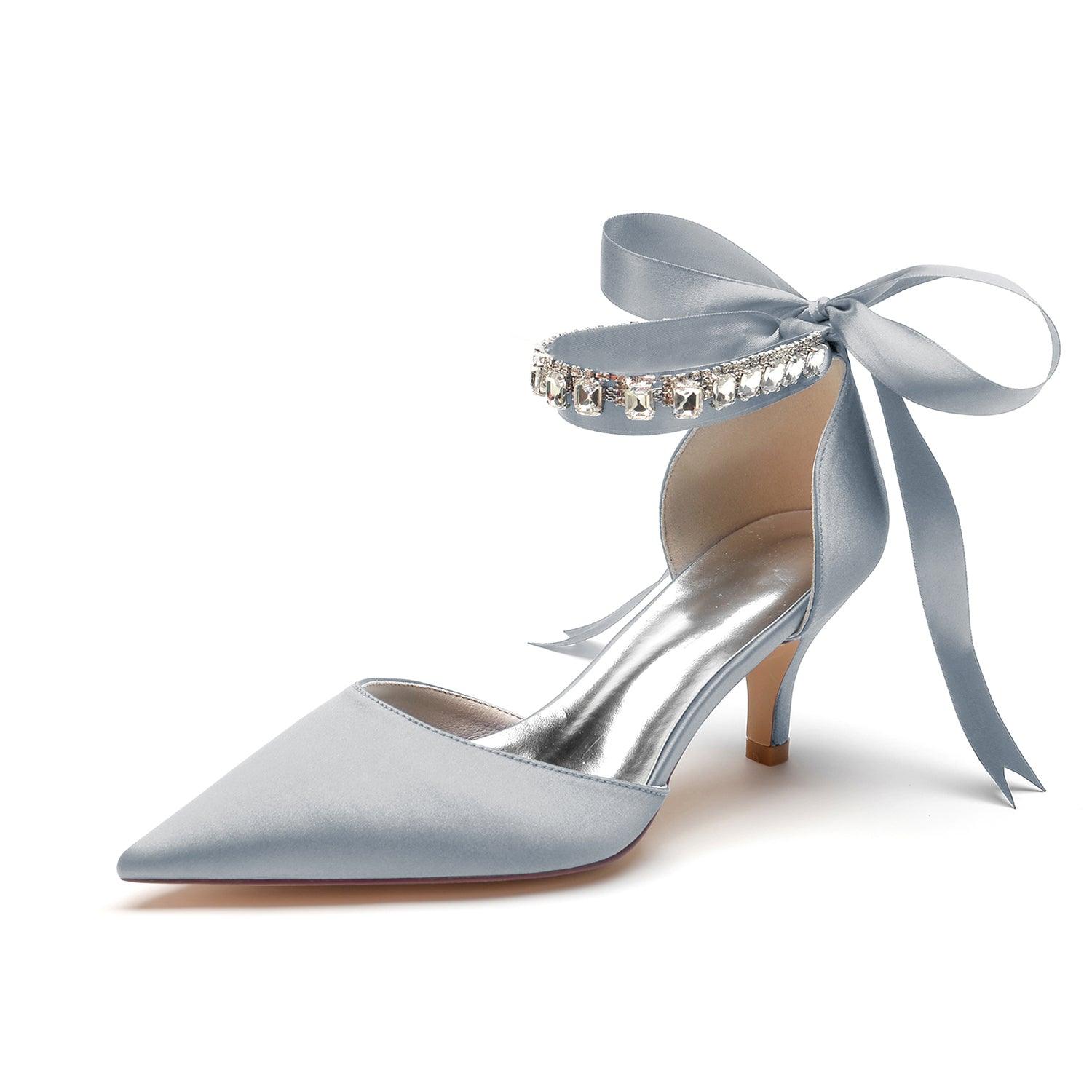 Stiletto Heel 6cm Silk-Like Shoes CK0357 - COCOMELODY