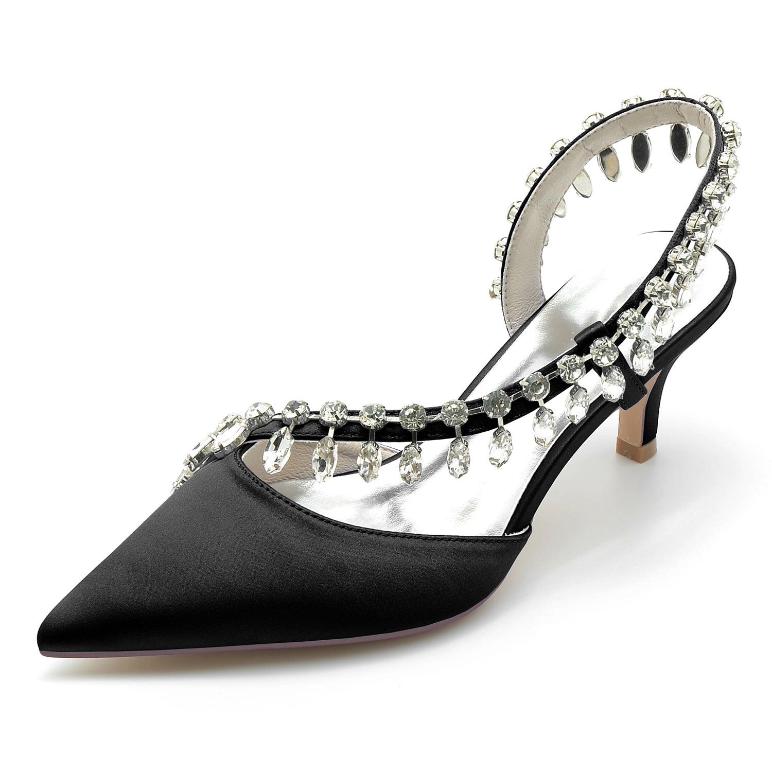 Stiletto Heel 6cm Silk-Like Shoes CK0359 - COCOMELODY