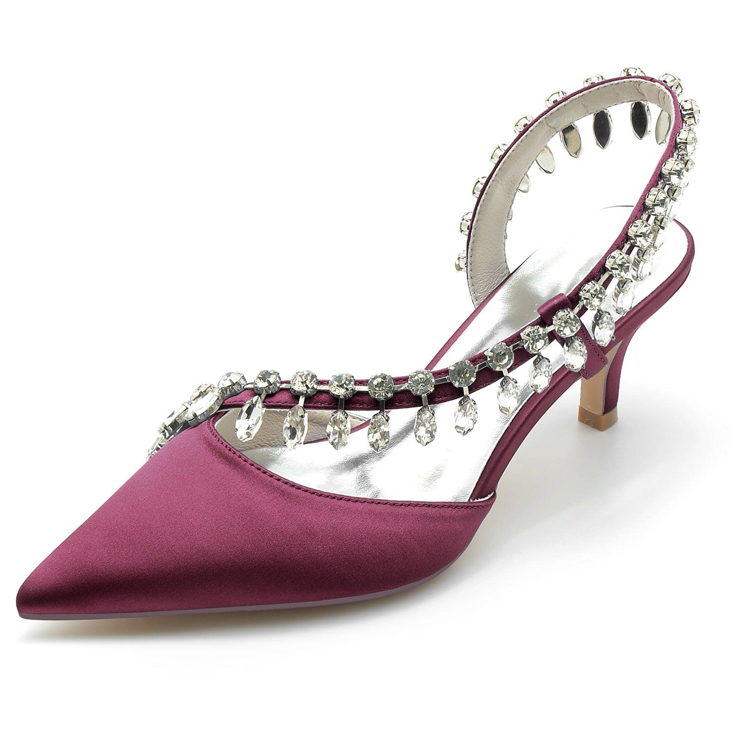 Stiletto Heel 6cm Silk-Like Shoes CK0359 - COCOMELODY