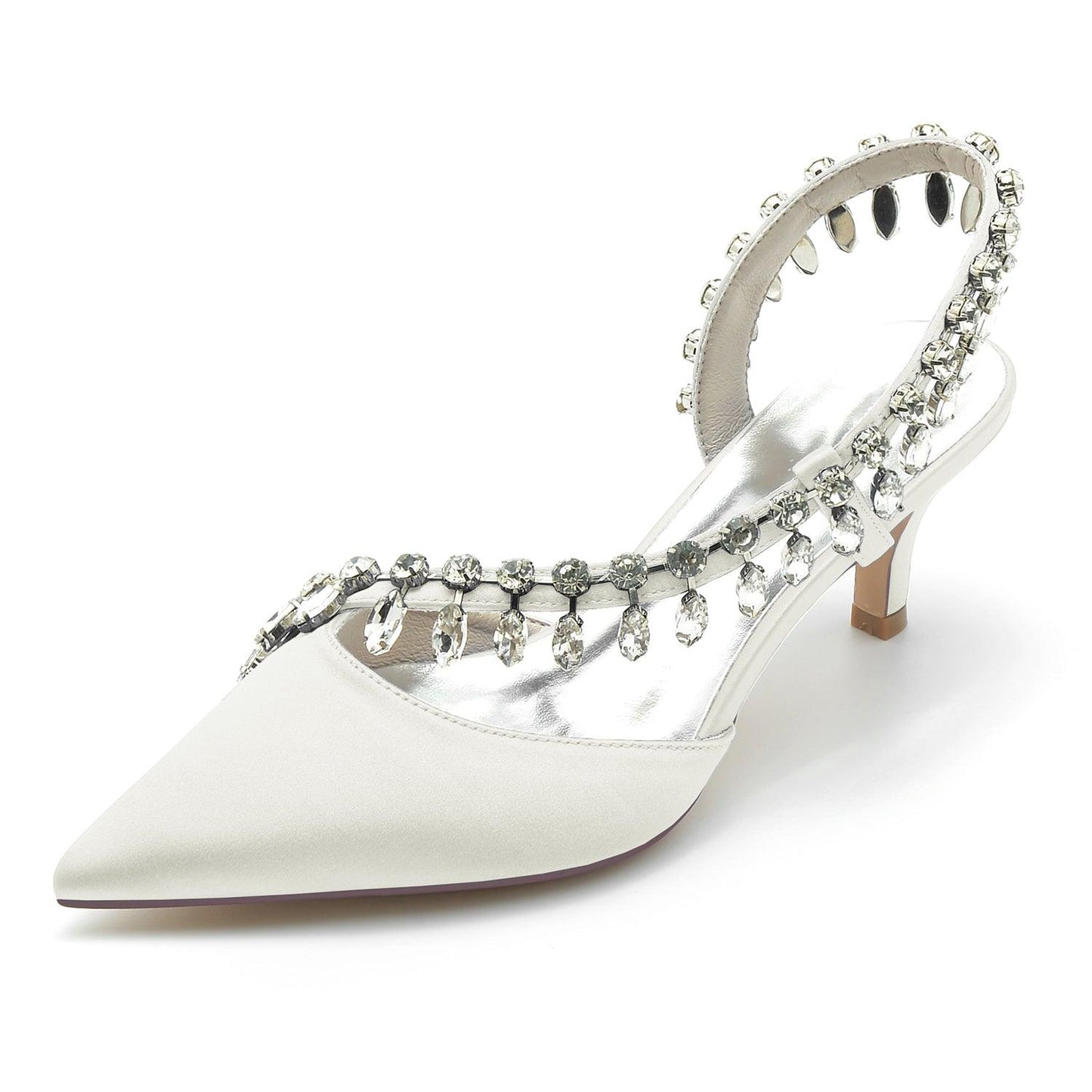 Stiletto Heel 6cm Silk-Like Shoes CK0359 - COCOMELODY