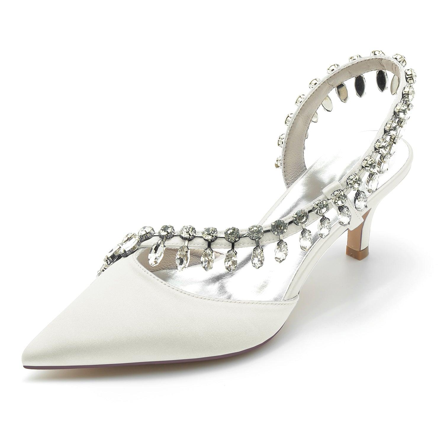 Stiletto Heel 6cm Silk-Like Shoes CK0359 - COCOMELODY