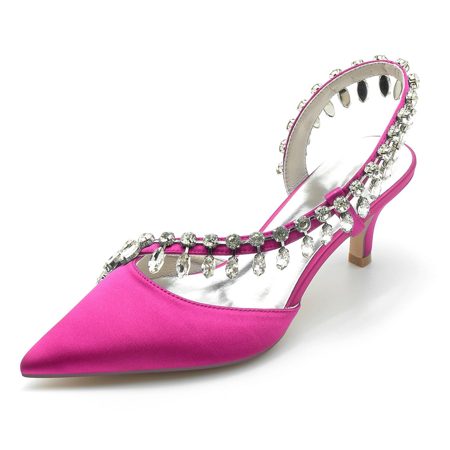 Stiletto Heel 6cm Silk-Like Shoes CK0359 - COCOMELODY