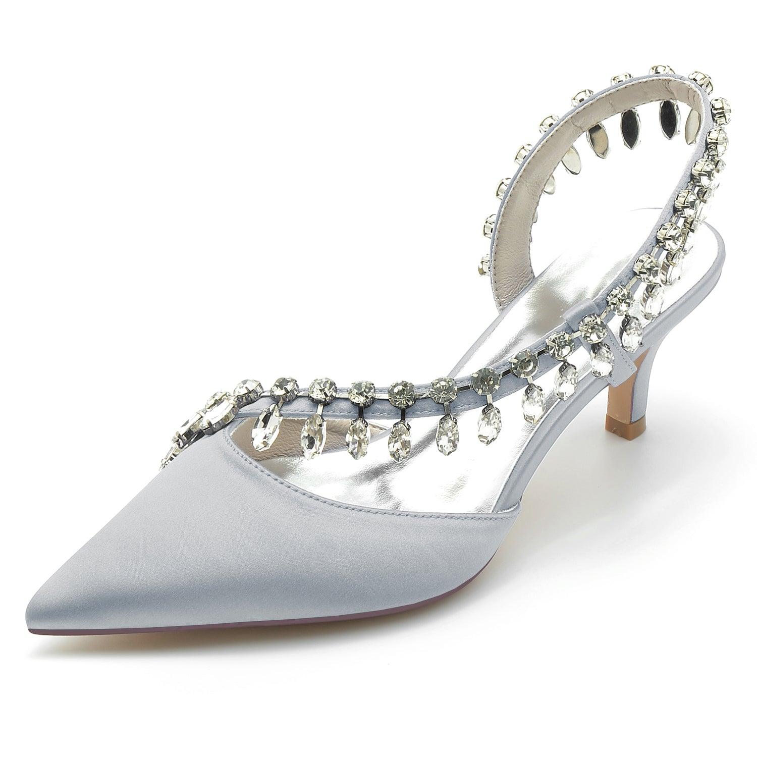 Stiletto Heel 6cm Silk-Like Shoes CK0359 - COCOMELODY