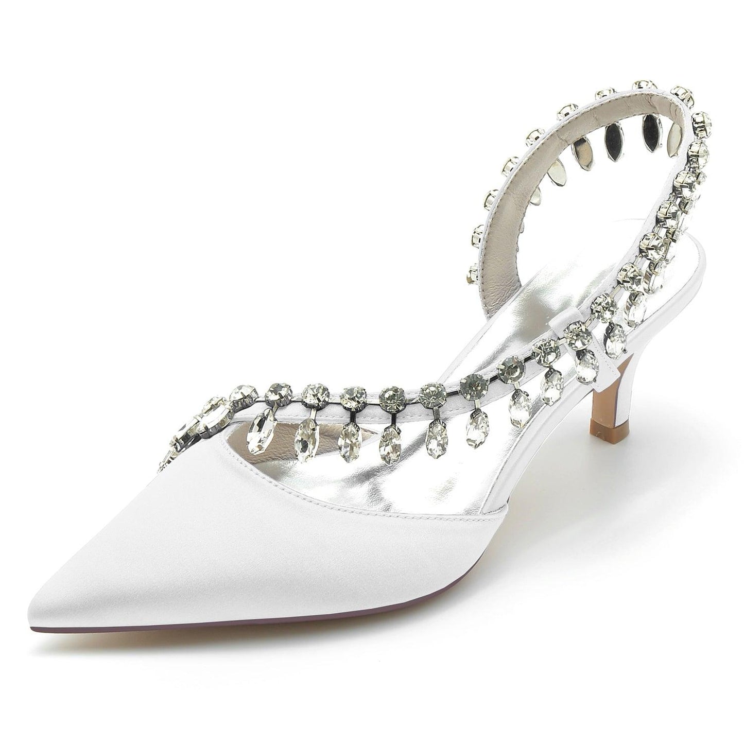 Stiletto Heel 6cm Silk-Like Shoes CK0359 - COCOMELODY