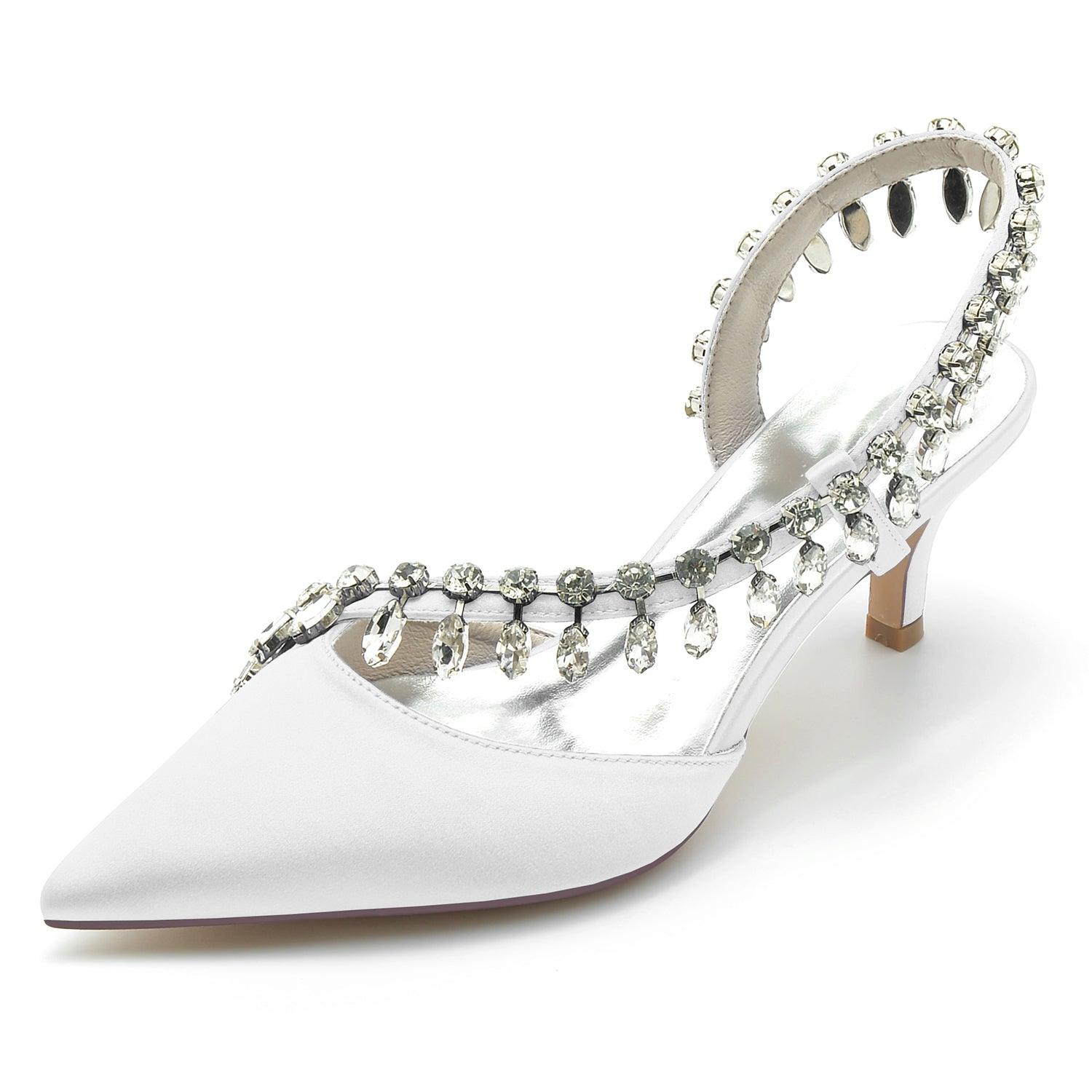 Stiletto Heel 6cm Silk-Like Shoes CK0359 - COCOMELODY