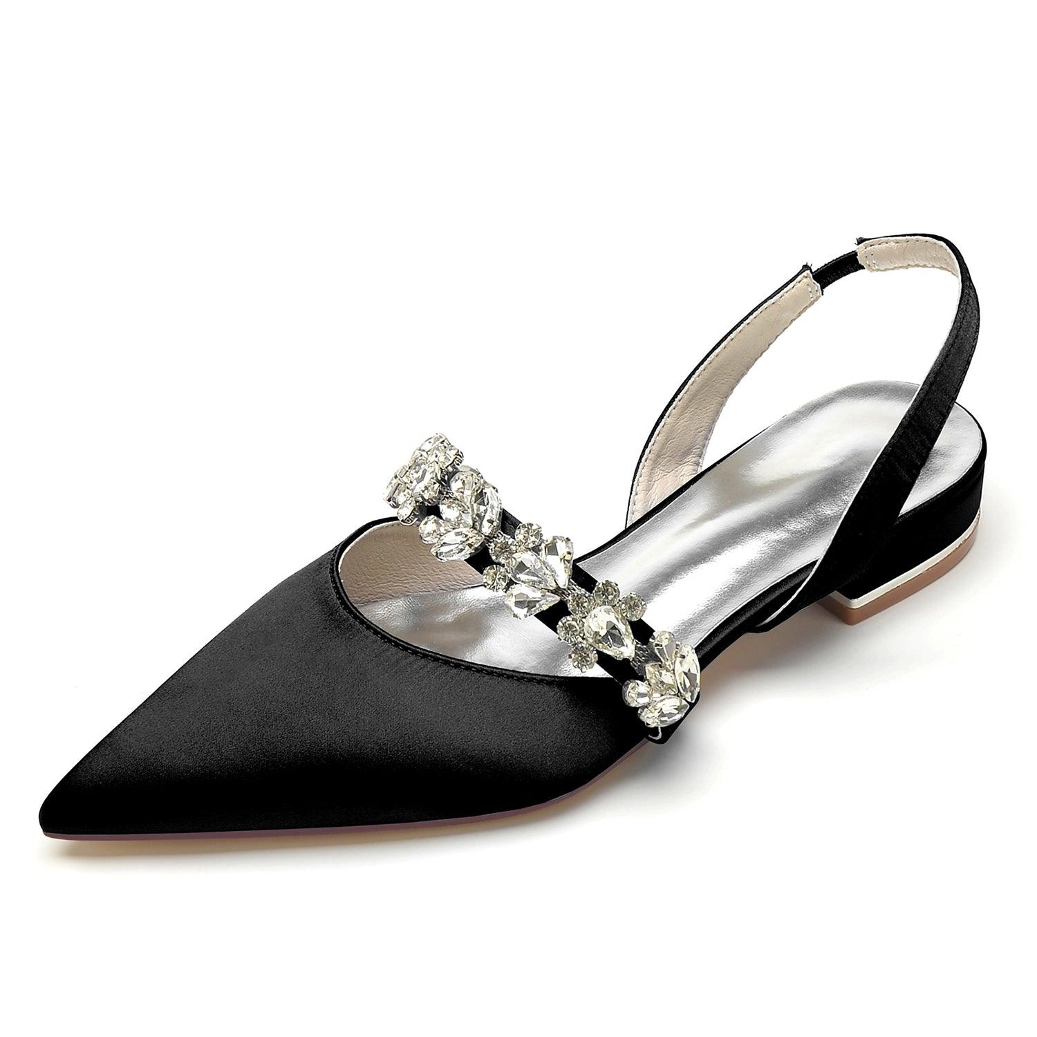 Flat Heel 2.5cm Silk-Like Shoes CK0362 - COCOMELODY