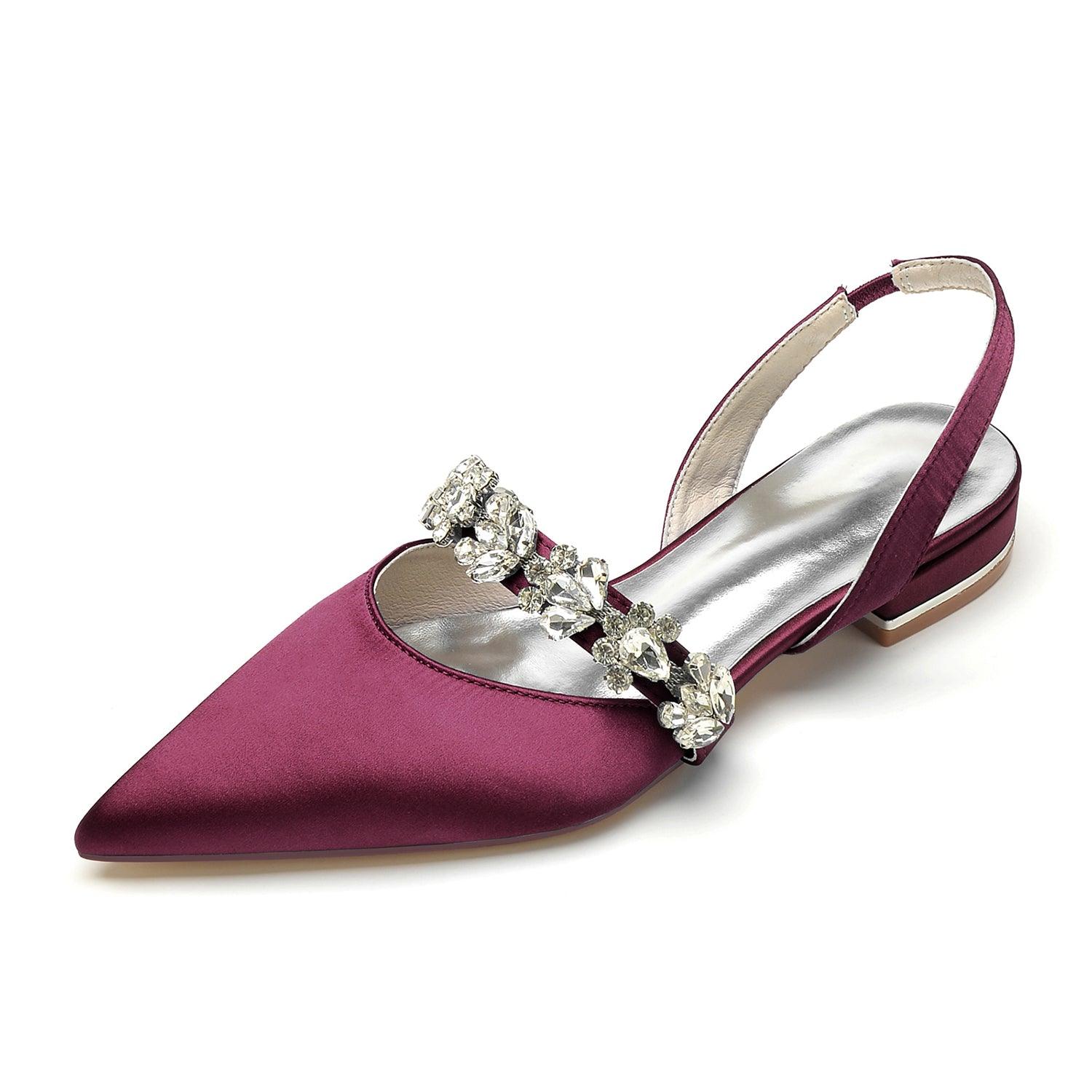 Flat Heel 2.5cm Silk-Like Shoes CK0362 - COCOMELODY