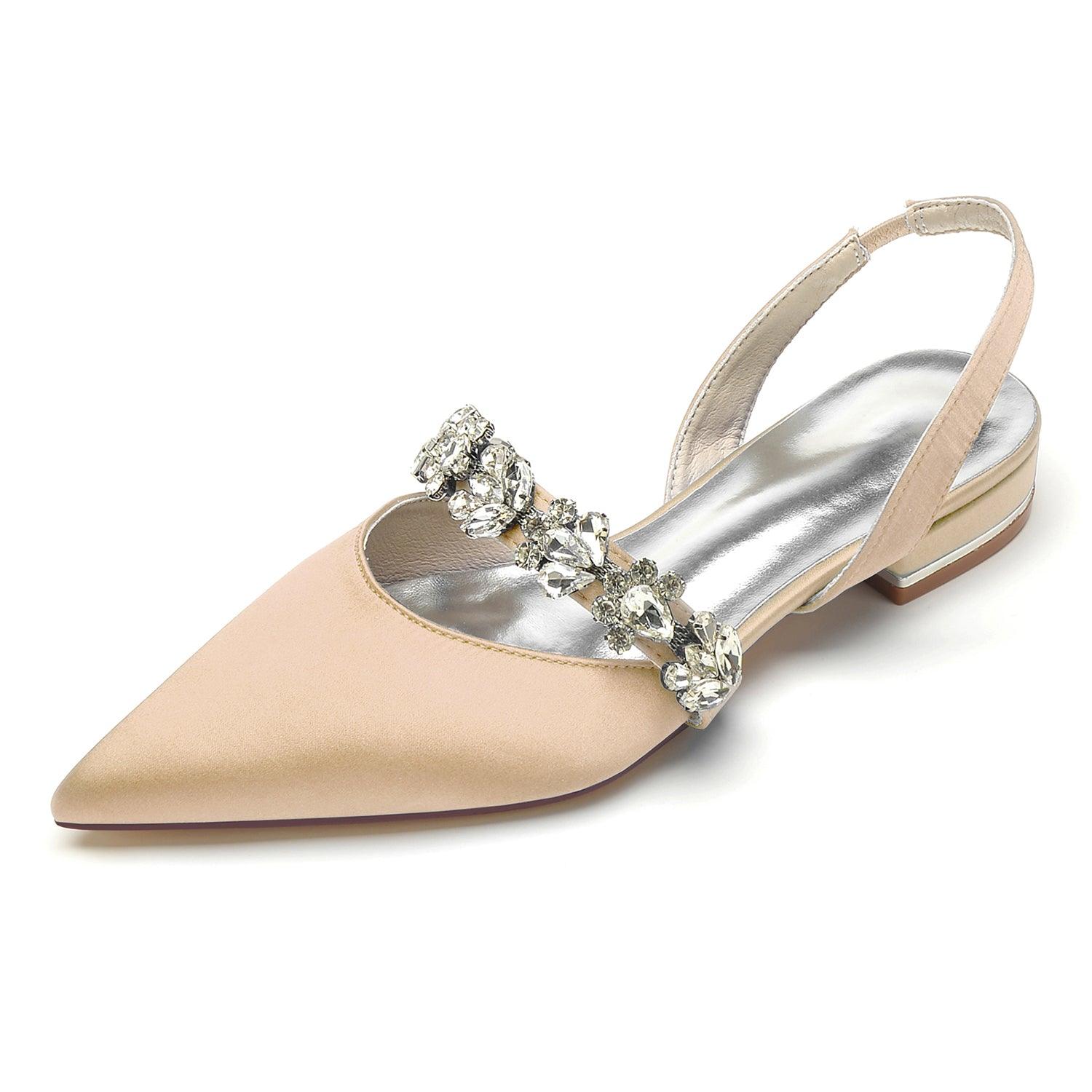 Flat Heel 2.5cm Silk-Like Shoes CK0362 - COCOMELODY