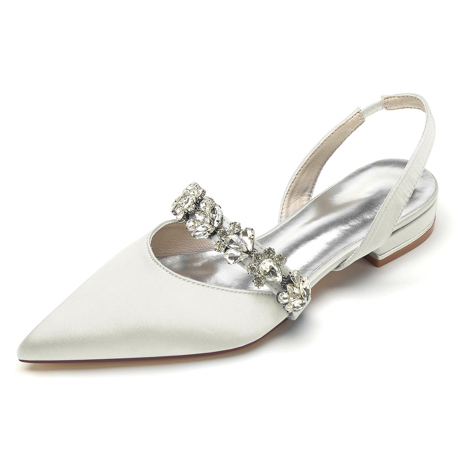 Flat Heel 2.5cm Silk-Like Shoes CK0362 - COCOMELODY