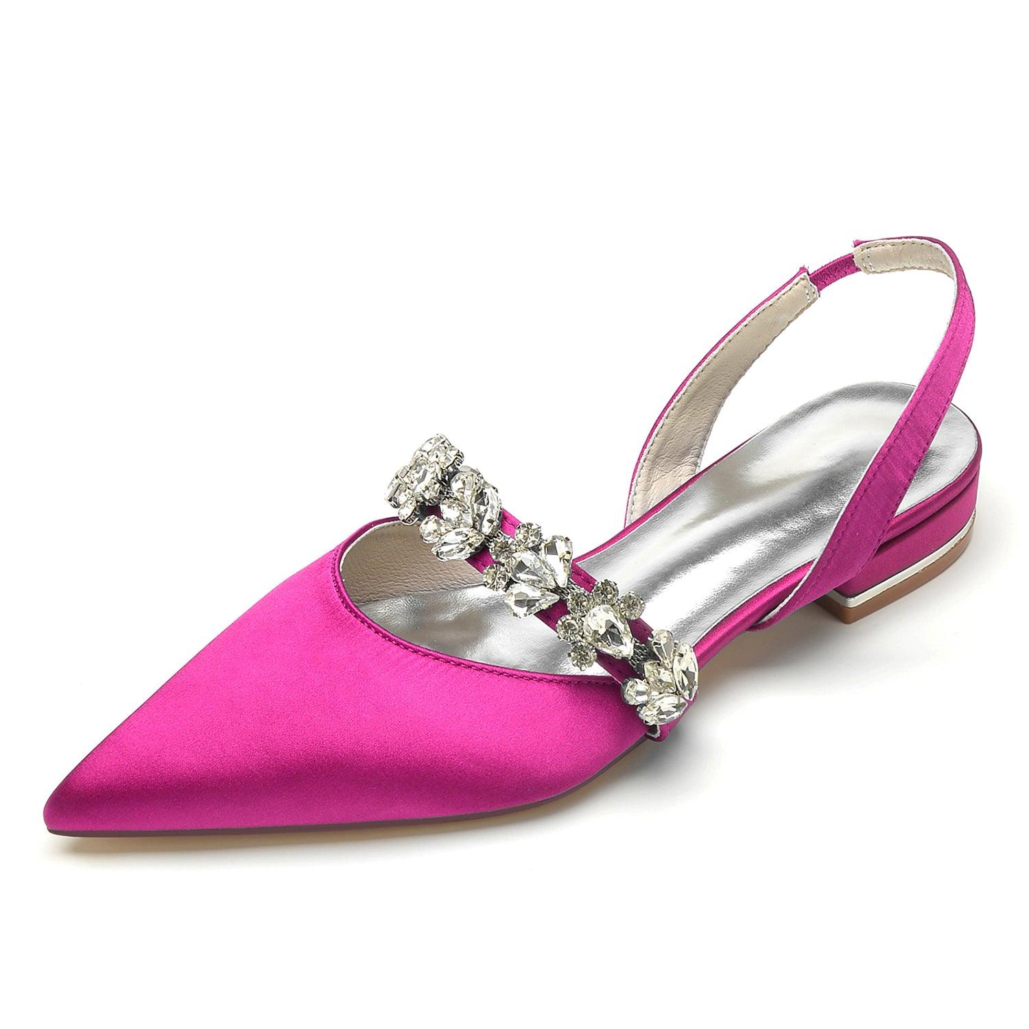 Flat Heel 2.5cm Silk-Like Shoes CK0362 - COCOMELODY