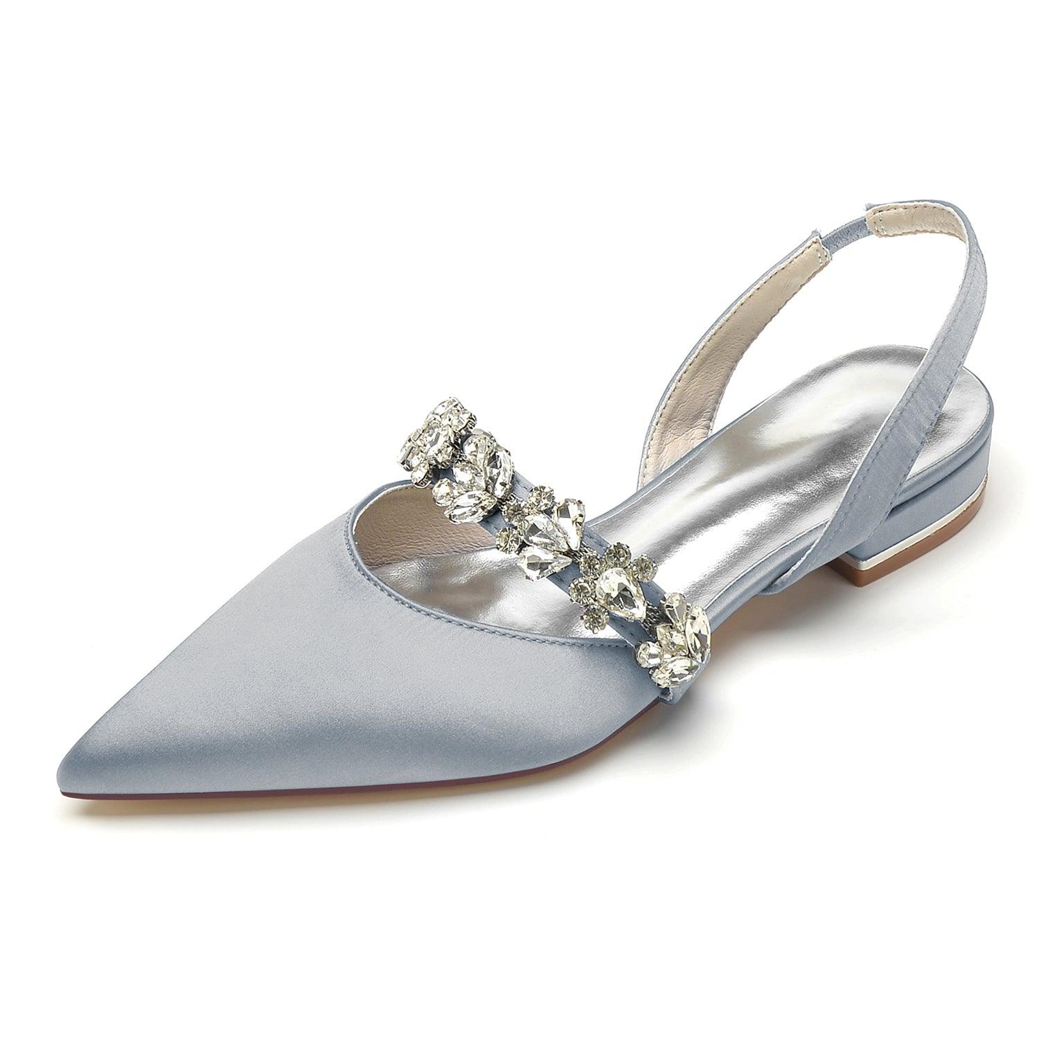 Flat Heel 2.5cm Silk-Like Shoes CK0362 - COCOMELODY