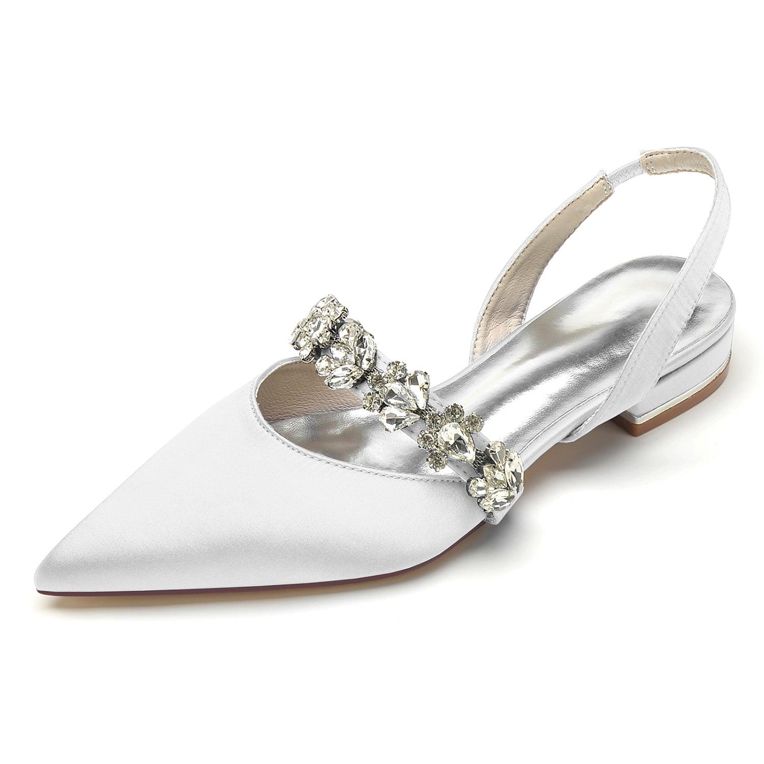 Flat Heel 2.5cm Silk-Like Shoes CK0362 - COCOMELODY