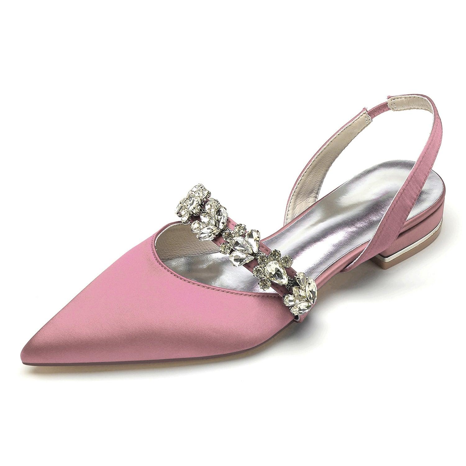 Flat Heel 2.5cm Silk-Like Shoes CK0362 - COCOMELODY