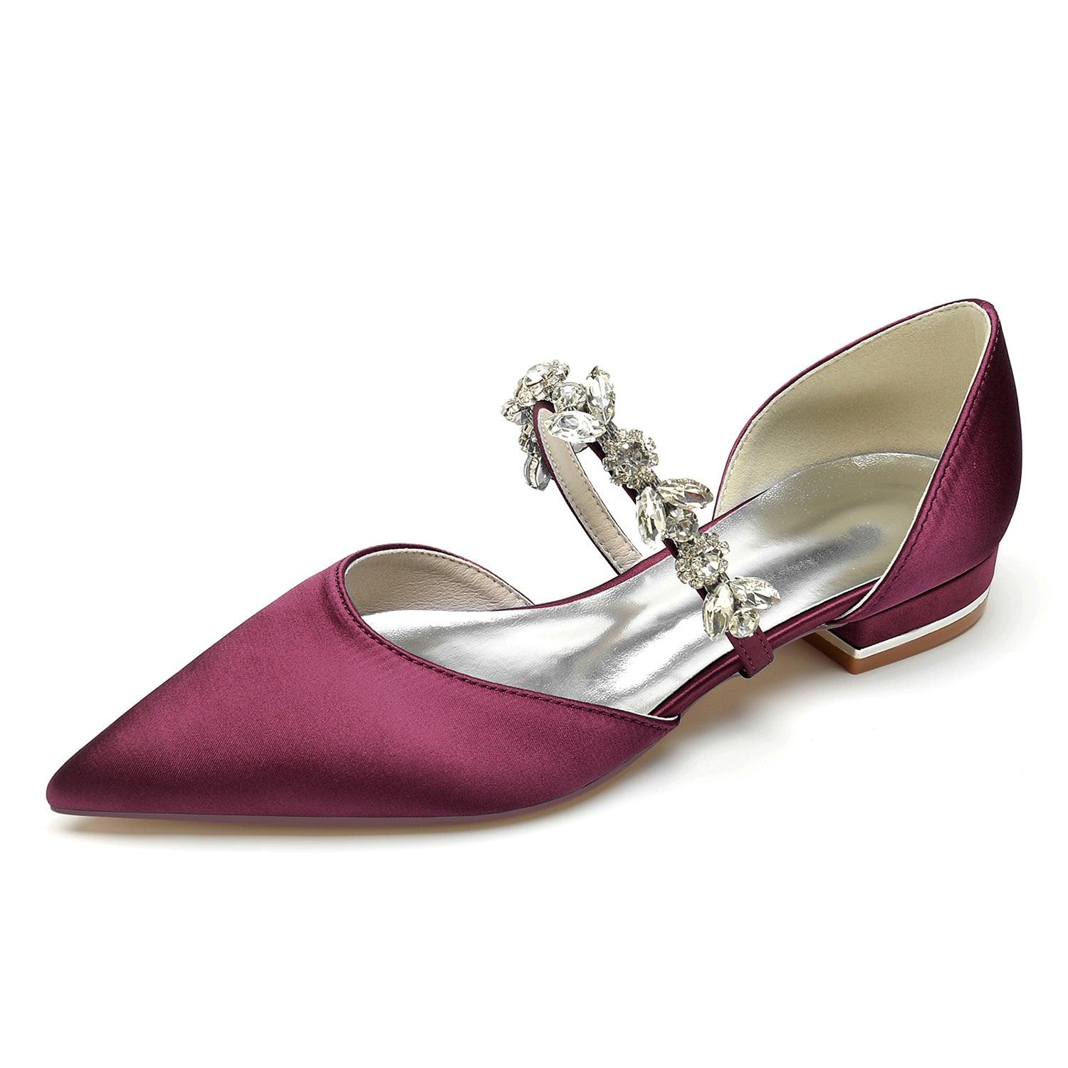 Flat Heel 2.5cm Silk-Like Shoes CK0363 - COCOMELODY