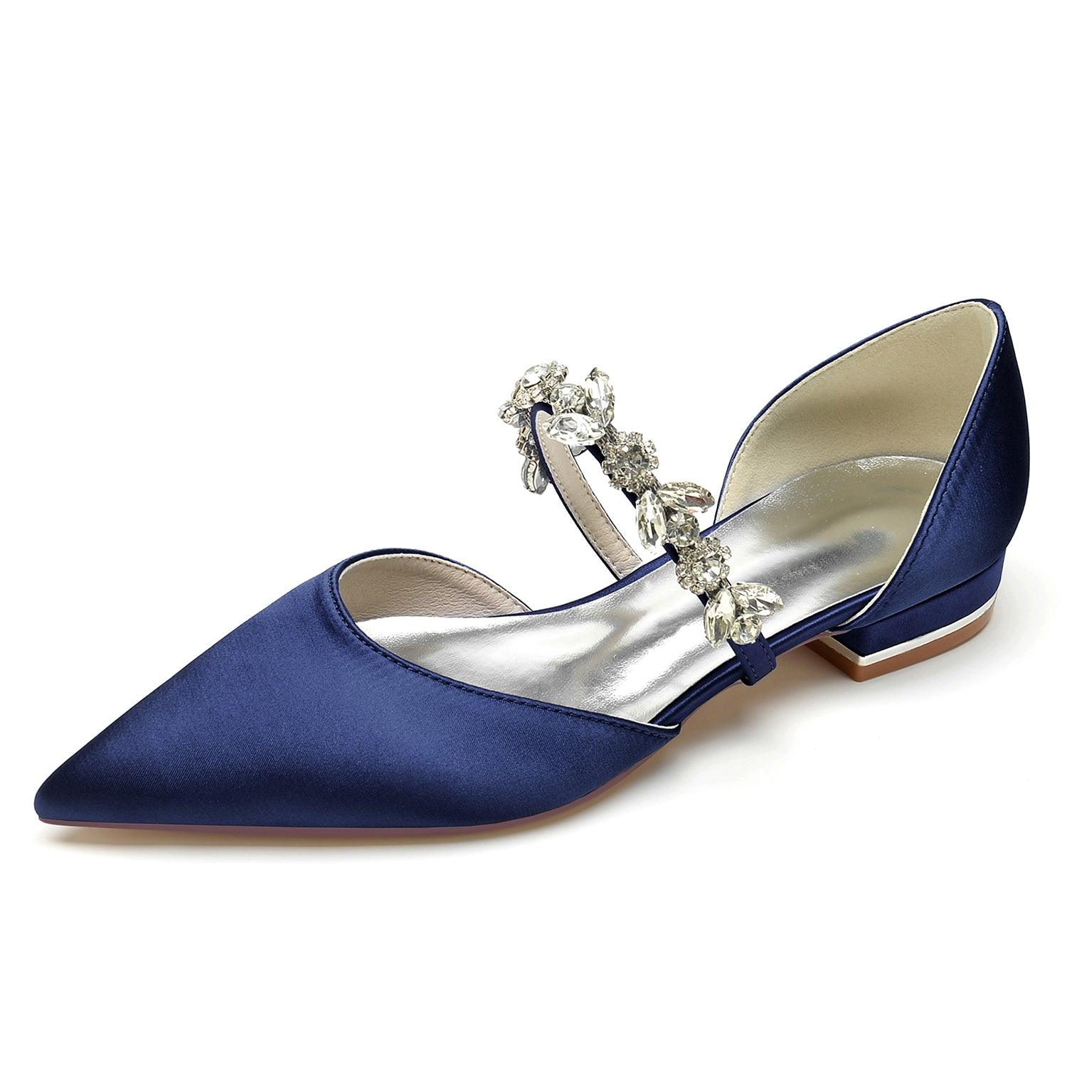 Flat Heel 2.5cm Silk-Like Shoes CK0363 - COCOMELODY