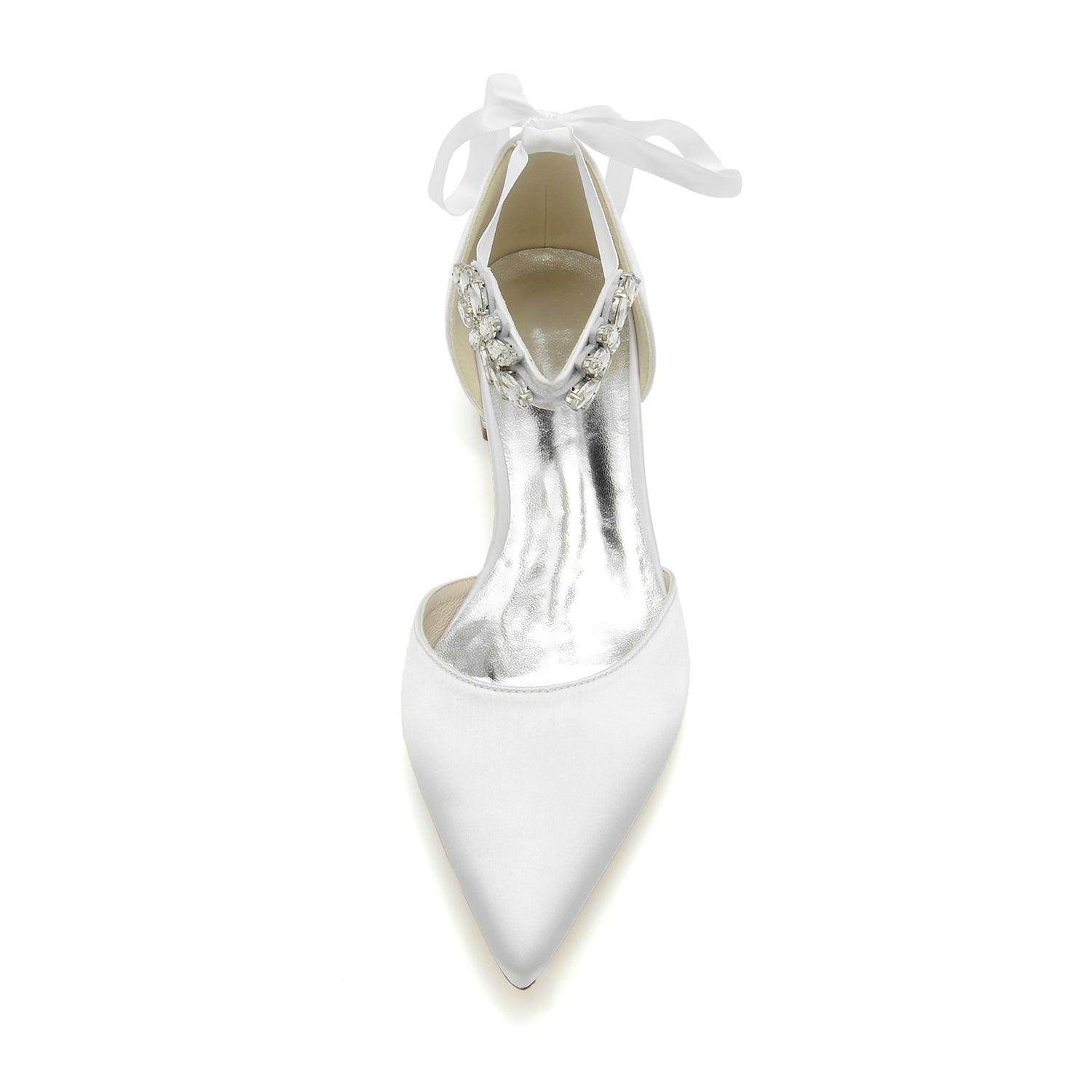 Flat Heel 2.5cm Silk-Like Shoes CK0364 - COCOMELODY
