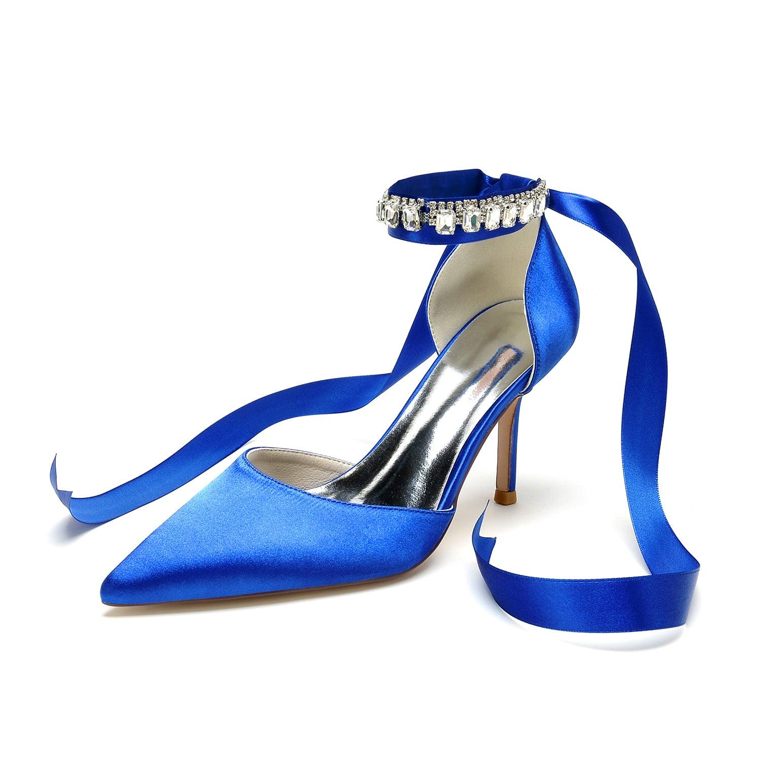 Stiletto Heel 8.5cm Silk-Like Shoes CK0377 - COCOMELODY