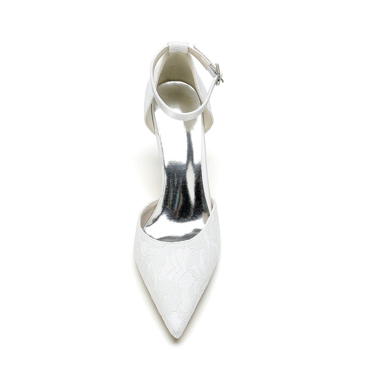 Stiletto Heel 8.5cm Silk-Like Lace Shoes CK0379 - COCOMELODY