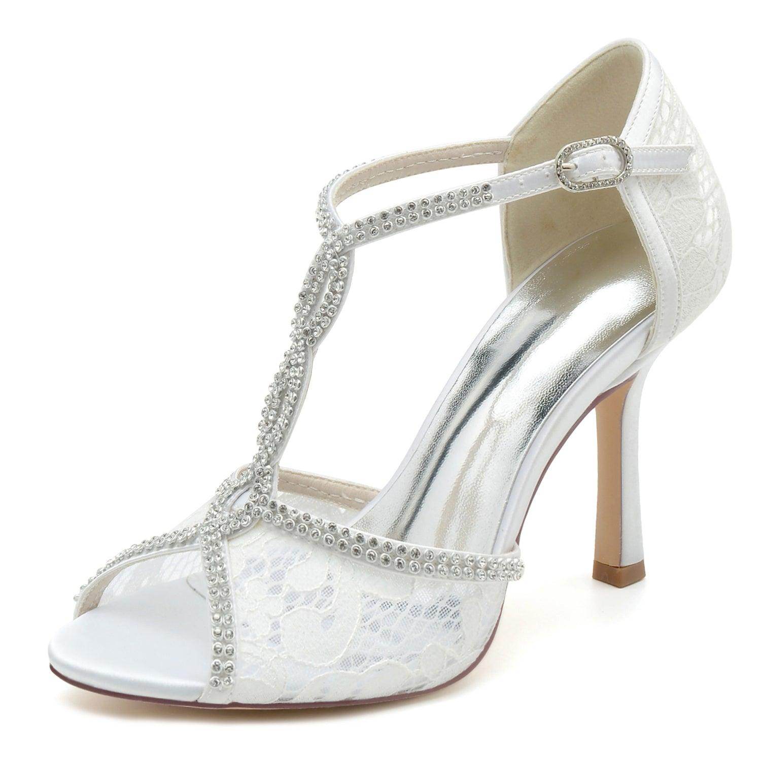 Stiletto Heel 9.5cm Silk-Like Shoes CK0390 - COCOMELODY
