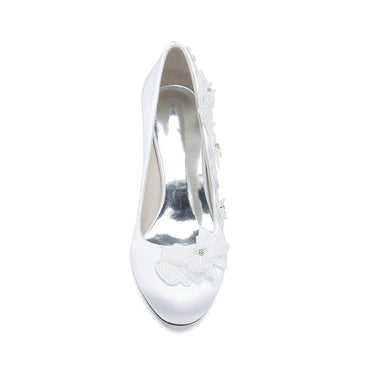 Chunky Heel 6cm Silk-Like Shoes CK0413 - COCOMELODY