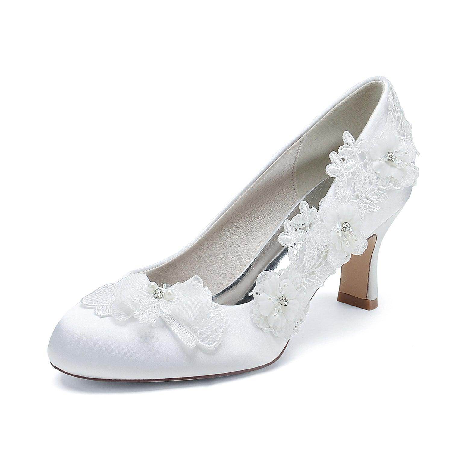 Chunky Heel 6cm Silk-Like Shoes CK0413 - COCOMELODY