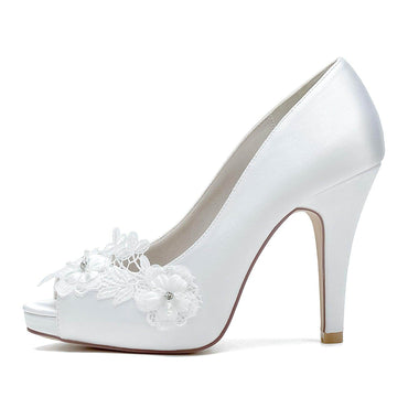 Stiletto Heel 10cm Silk-Like Shoes CK0416 - COCOMELODY