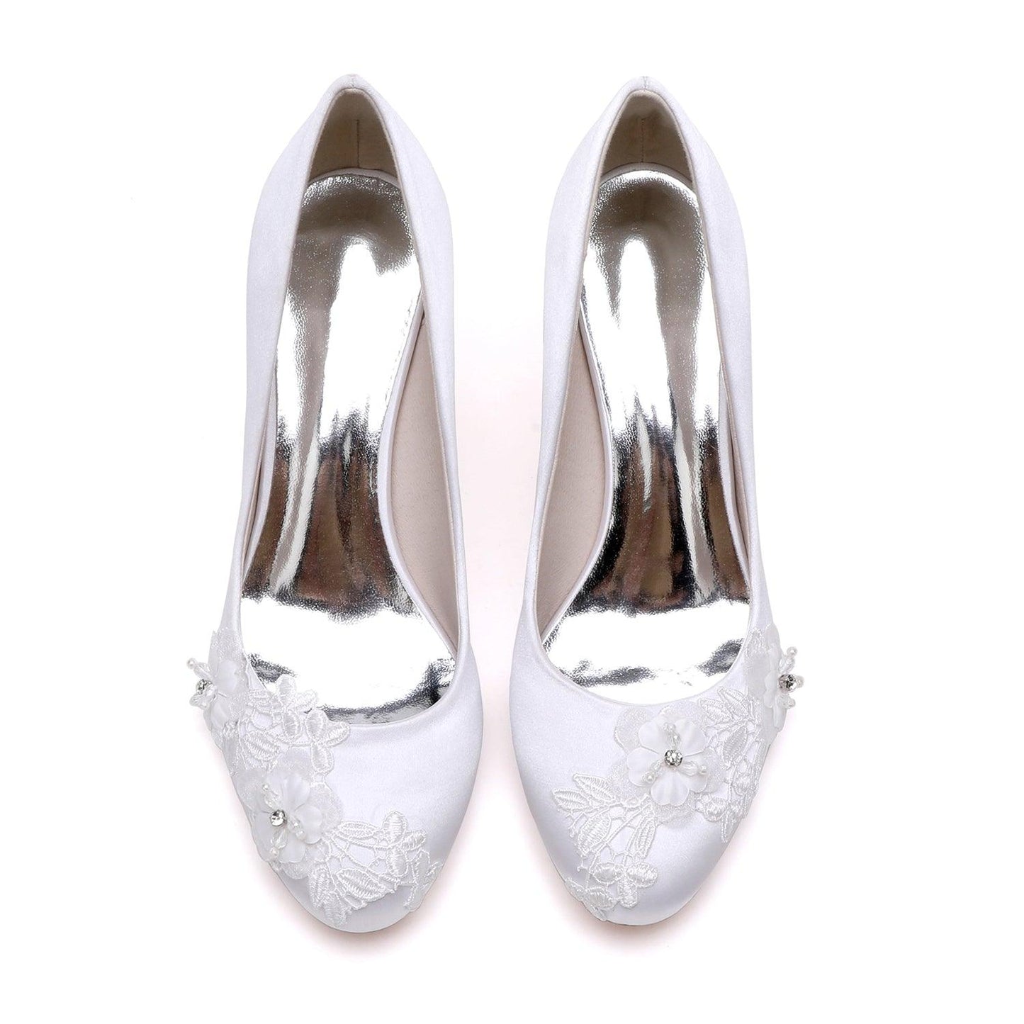 Chunky Heel 6cm Silk-Like Shoes CK0419 - COCOMELODY