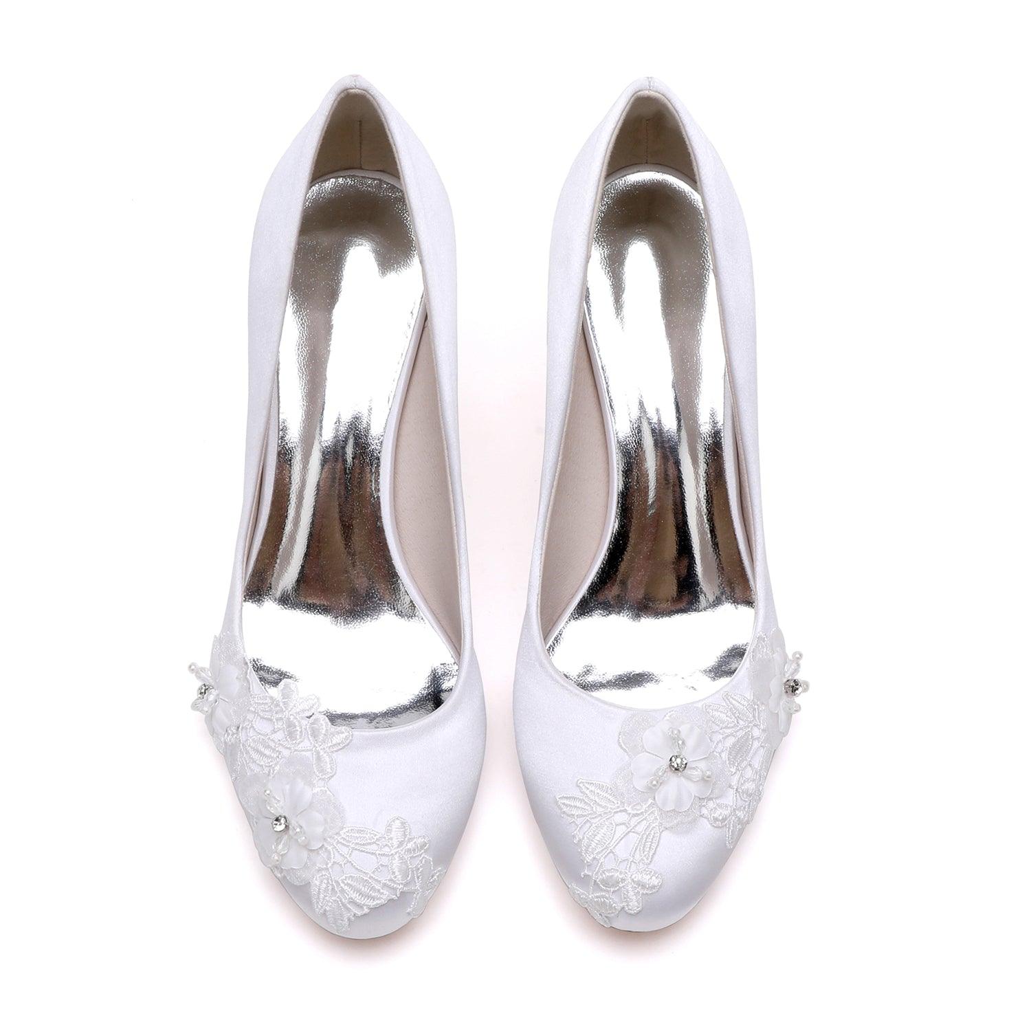 Chunky Heel 6cm Silk-Like Shoes CK0419 - COCOMELODY