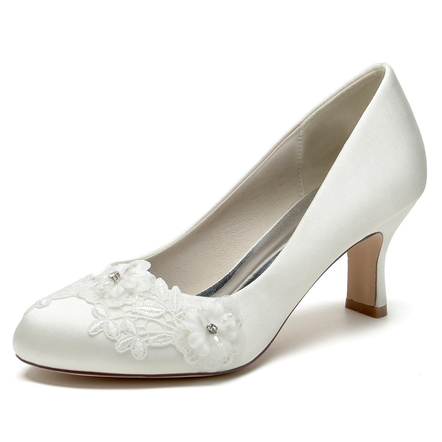 Chunky Heel 6cm Silk-Like Shoes CK0419 - COCOMELODY
