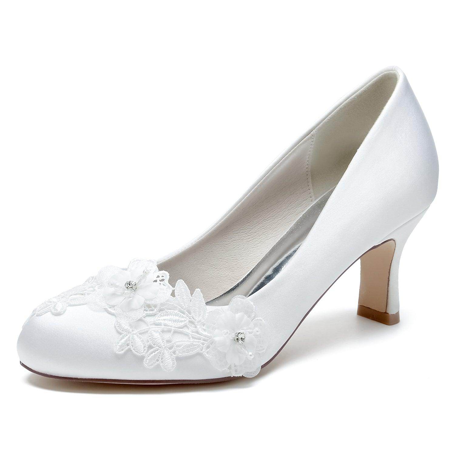 Chunky Heel 6cm Silk-Like Shoes CK0419 - COCOMELODY
