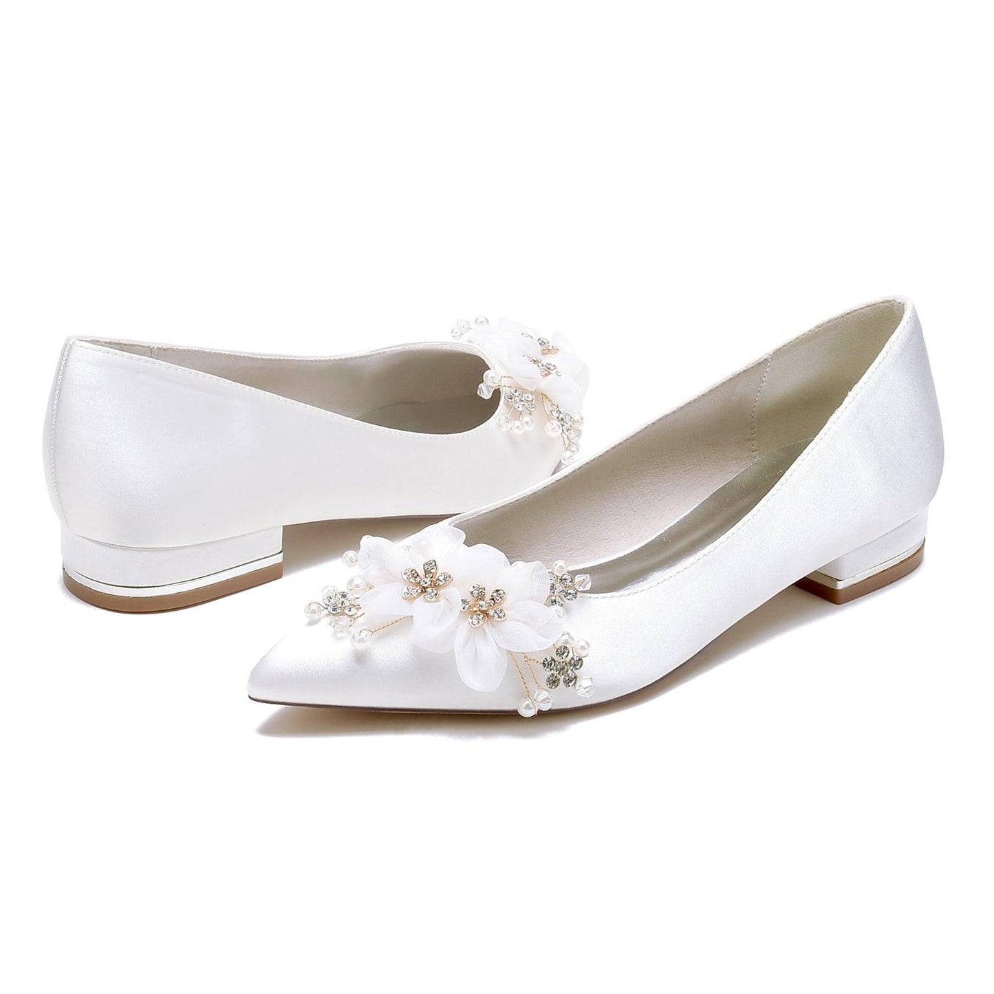 Flat Heel 2.5cm Silk-Like Shoes CK0430 - COCOMELODY