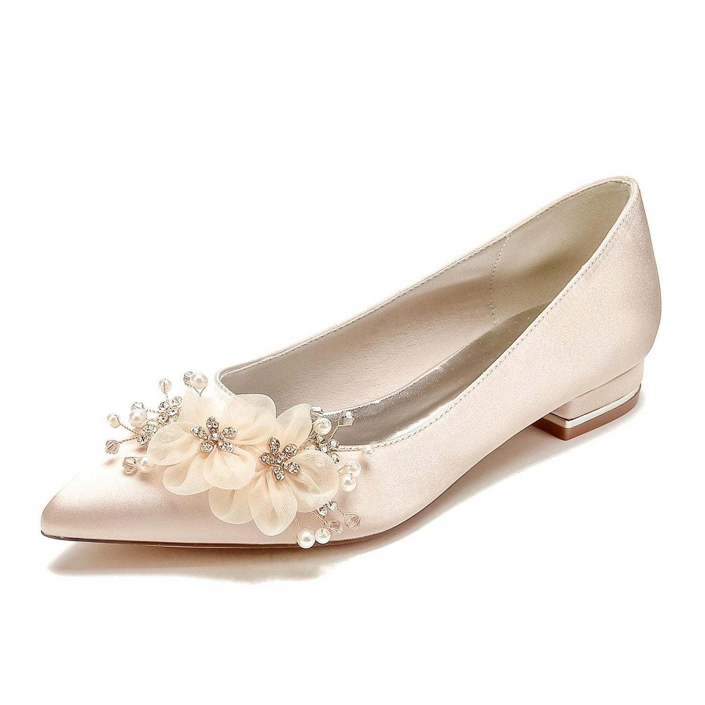 Flat Heel 2.5cm Silk-Like Shoes CK0430 - COCOMELODY