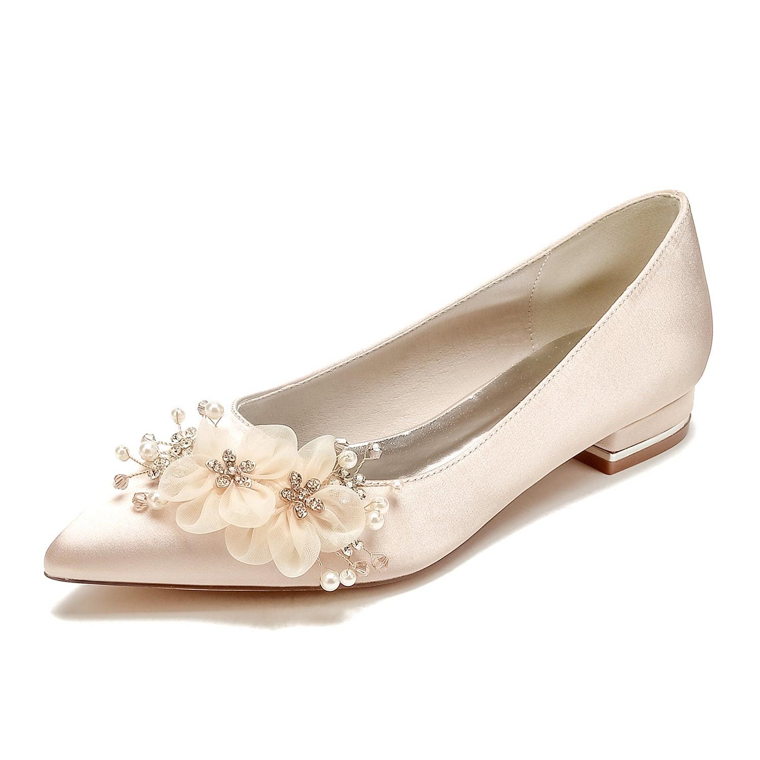 Flat Heel 2.5cm Silk-Like Shoes CK0430 - COCOMELODY