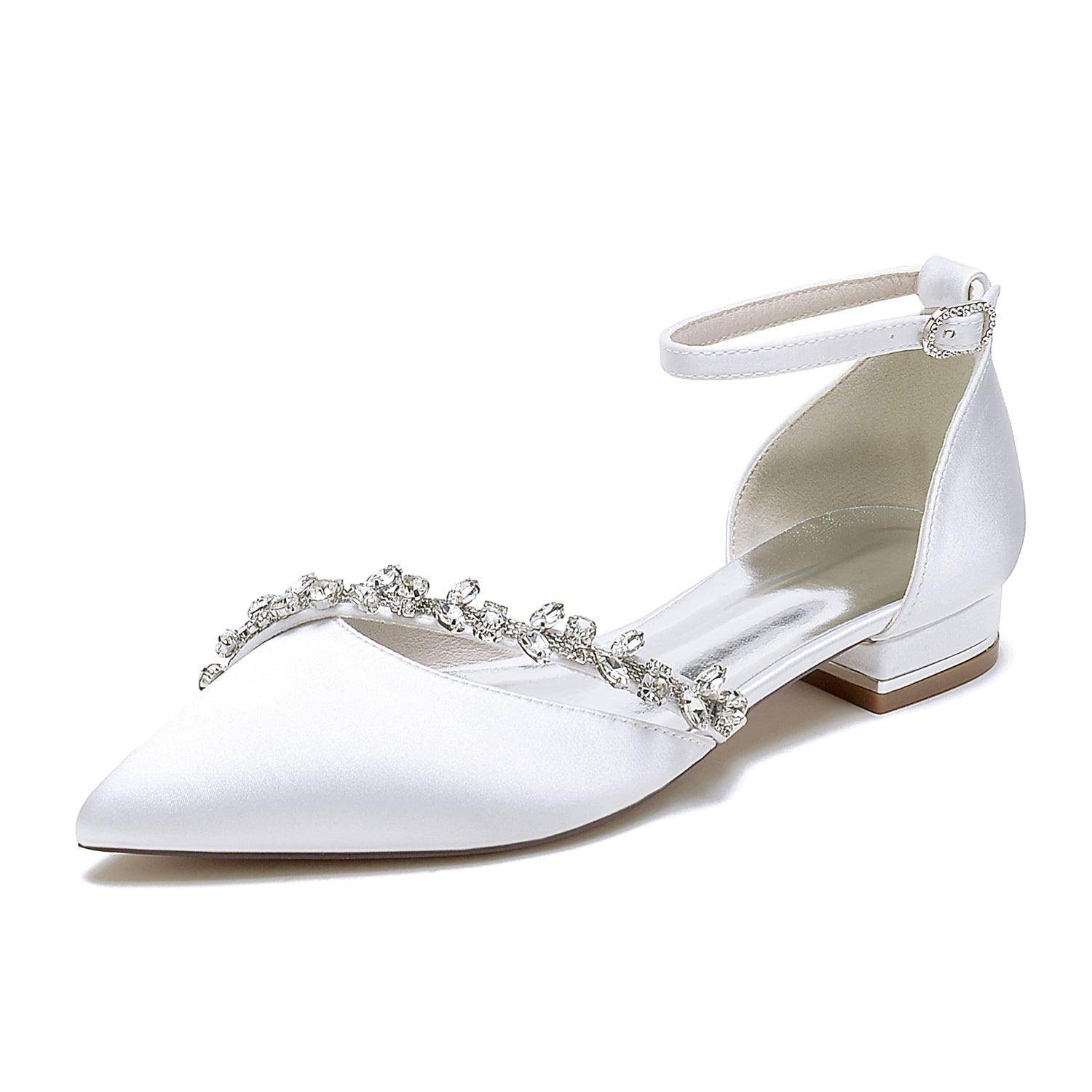 Flat Heel 2.5cm Silk-Like Shoes CK0431 - COCOMELODY