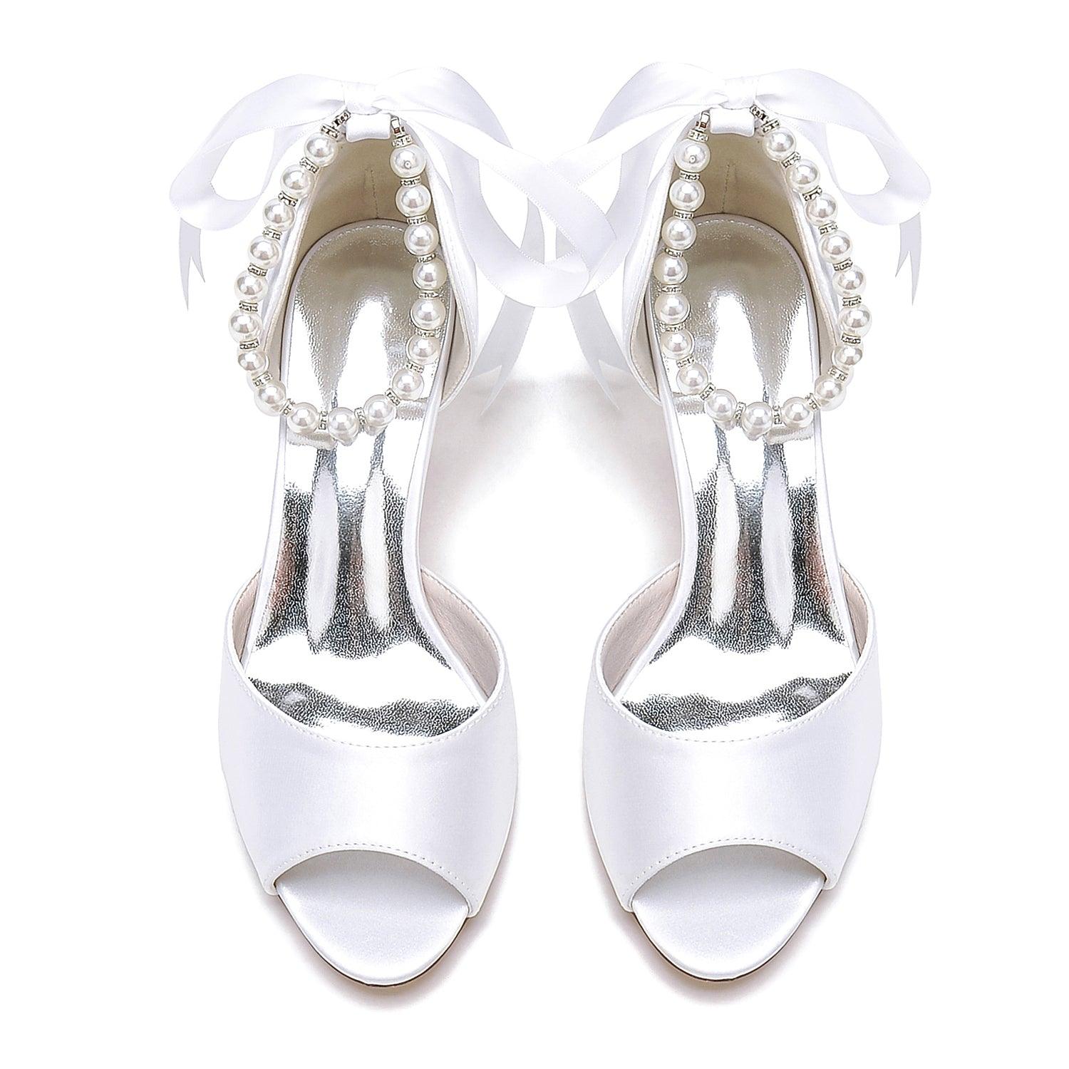 Stiletto Heel 6.5cm Silk-Like Shoes CK0440 - COCOMELODY