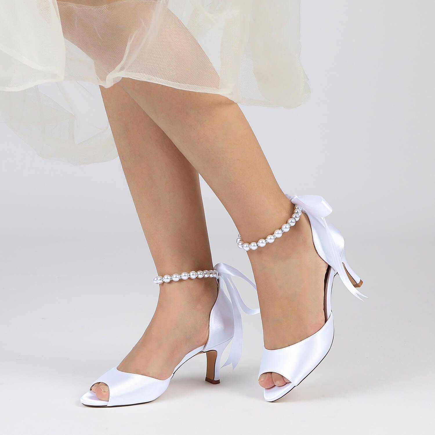 Stiletto Heel 6.5cm Silk-Like Shoes CK0440 - COCOMELODY