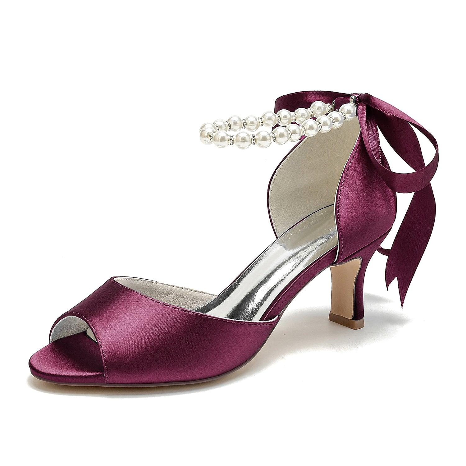 Stiletto Heel 6.5cm Silk-Like Shoes CK0440 - COCOMELODY