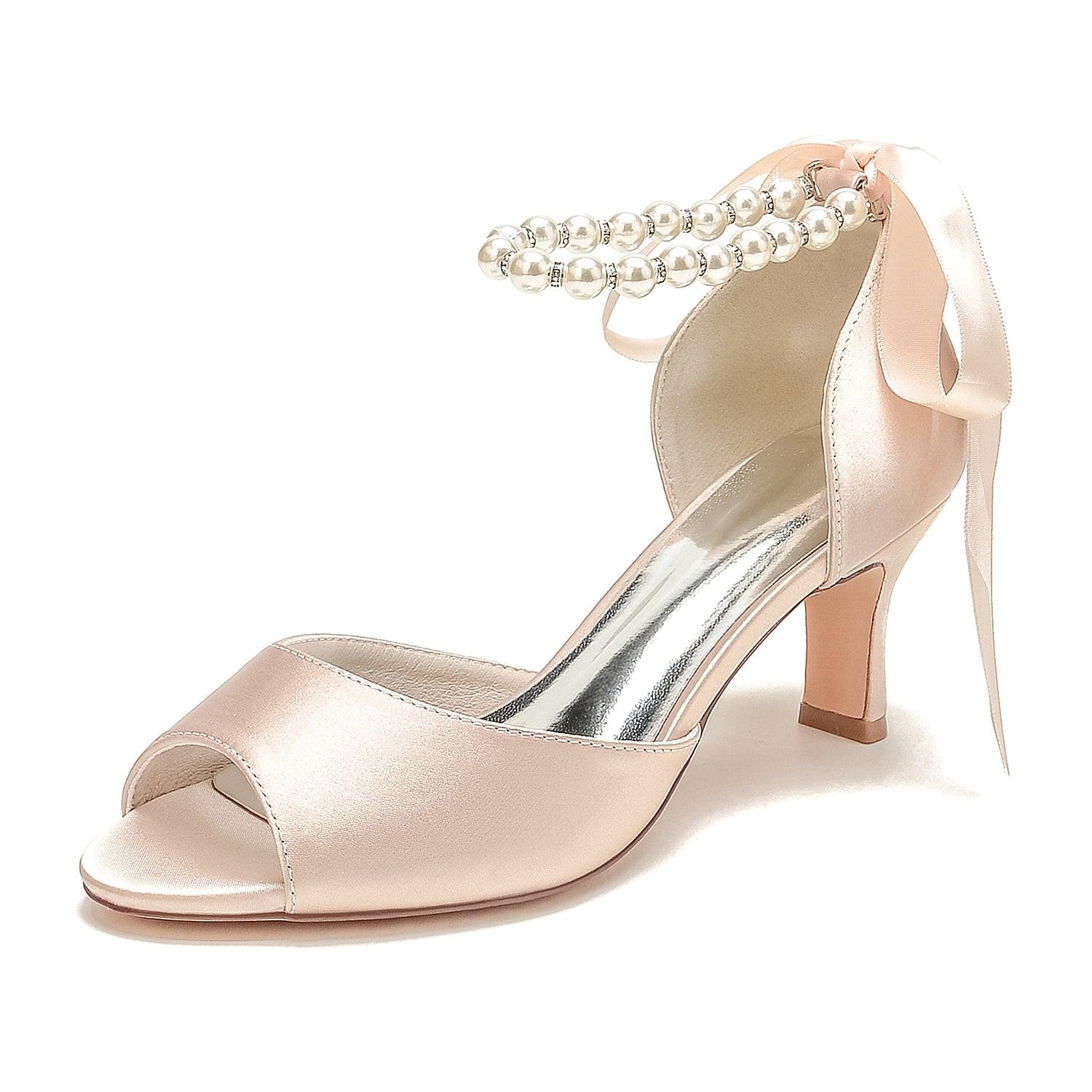Stiletto Heel 6.5cm Silk-Like Shoes CK0440 - COCOMELODY