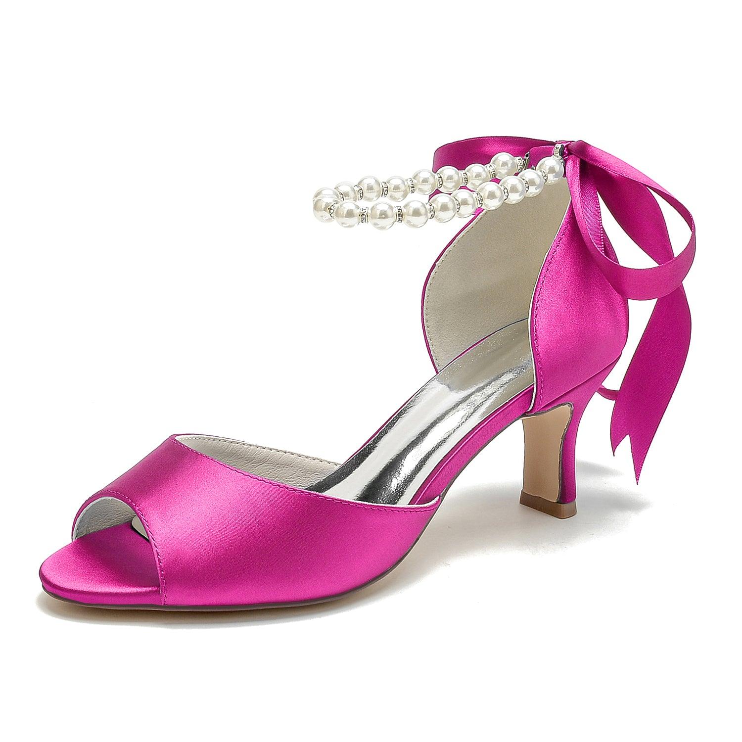 Stiletto Heel 6.5cm Silk-Like Shoes CK0440 - COCOMELODY
