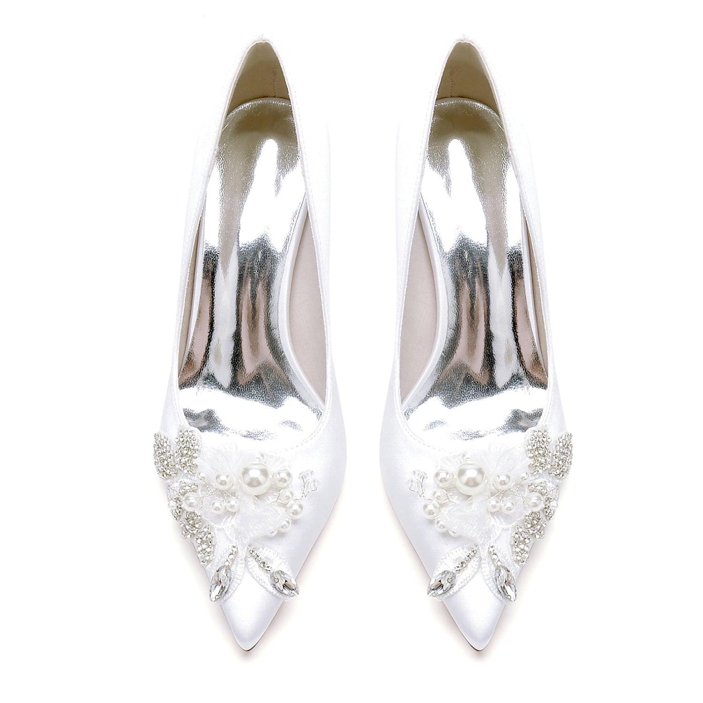 Stiletto Heel 8.5cm Silk-Like Shoes CK0441 - COCOMELODY