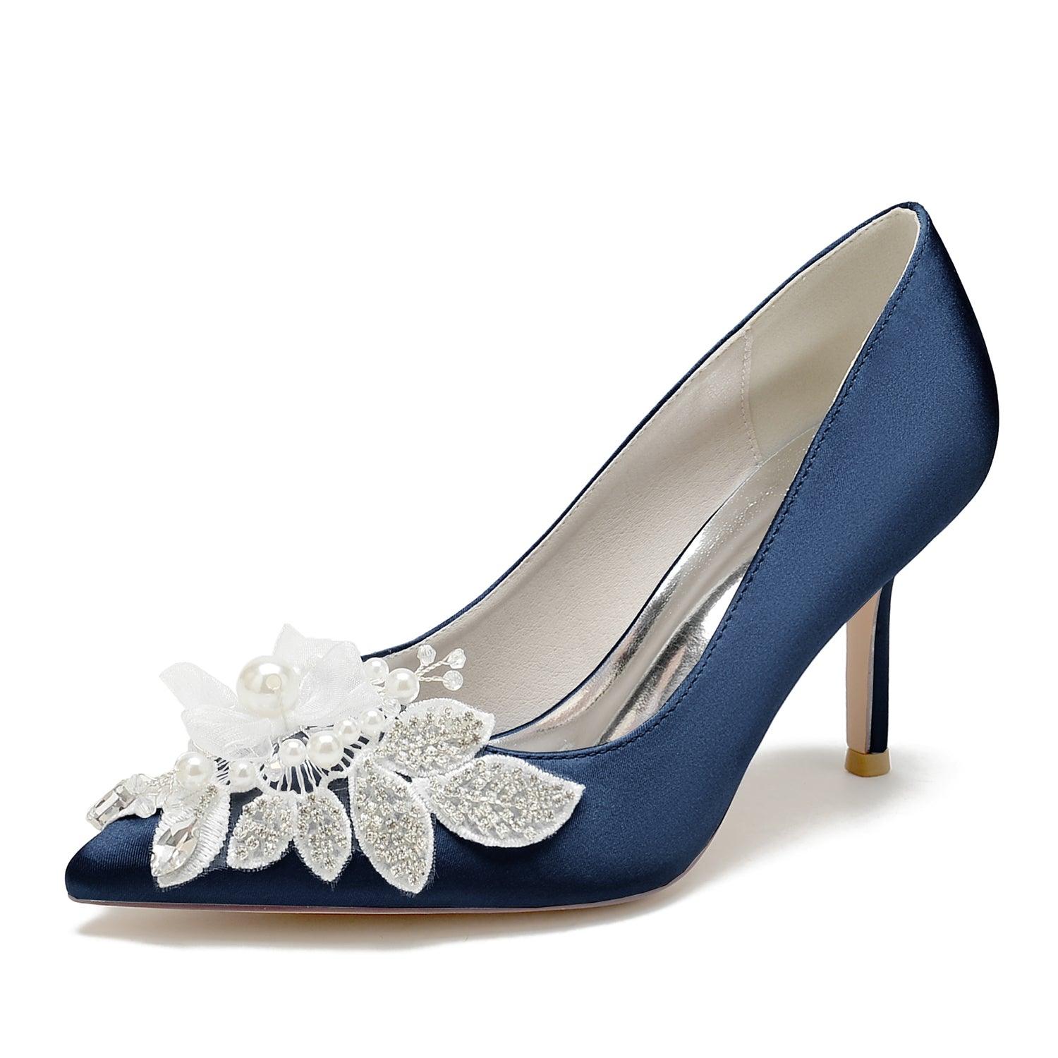 Stiletto Heel 8.5cm Silk-Like Shoes CK0441 - COCOMELODY