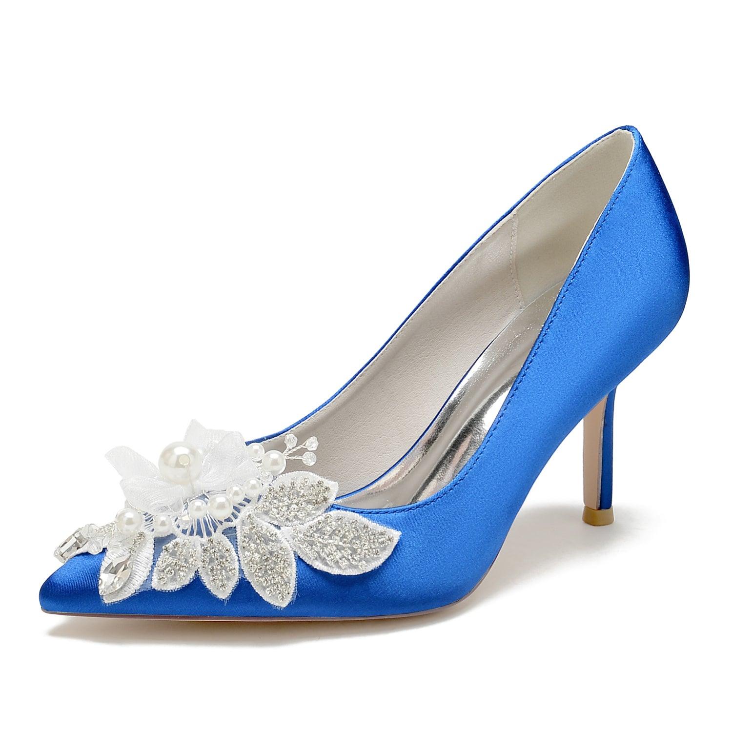 Stiletto Heel 8.5cm Silk-Like Shoes CK0441 - COCOMELODY