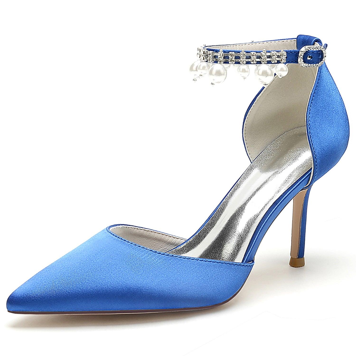 Stiletto Heel 8.5cm Silk-Like Shoes CK0442 - COCOMELODY