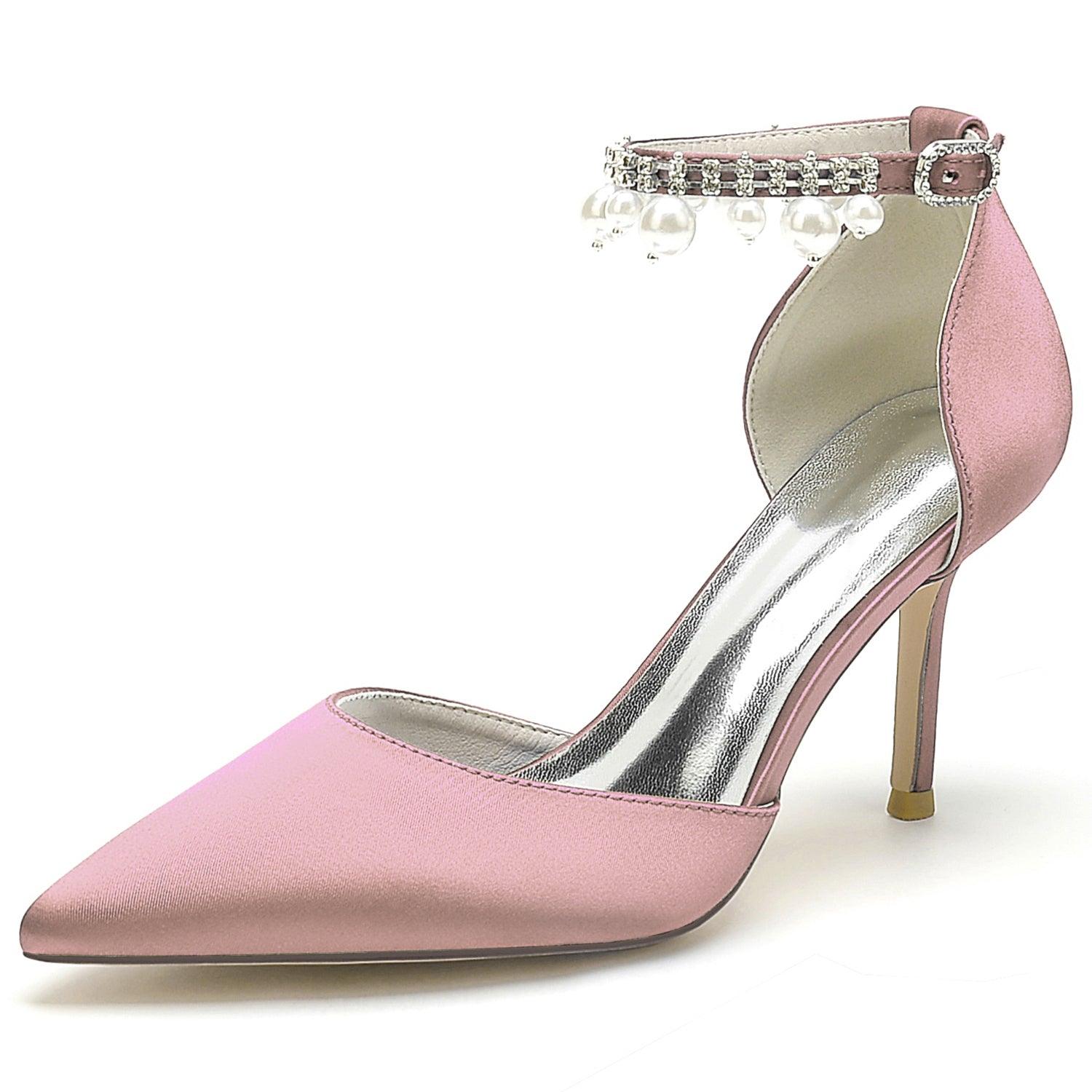 Stiletto Heel 8.5cm Silk-Like Shoes CK0442 - COCOMELODY