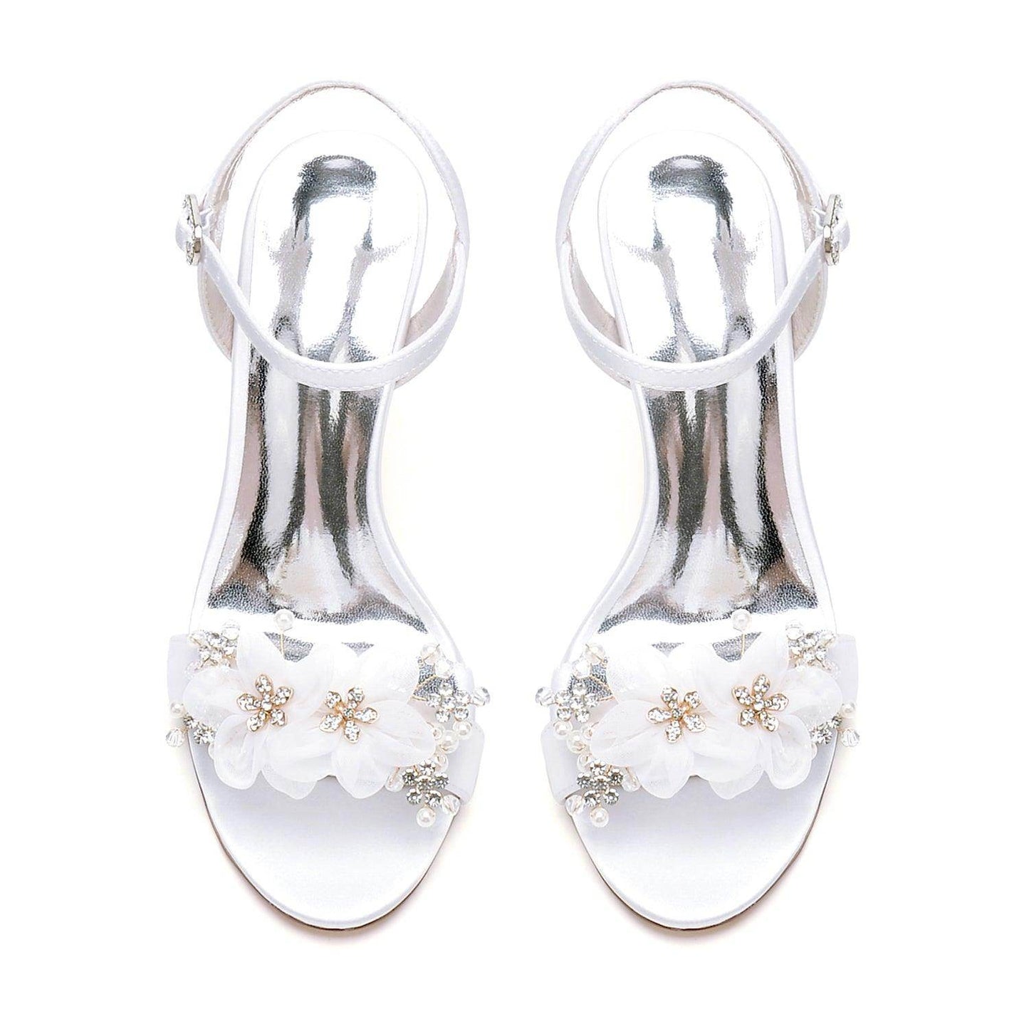 Stiletto Heel 9.5cm Silk-Like Shoes CK0449 - COCOMELODY