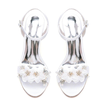 Stiletto Heel 9.5cm Silk-Like Shoes CK0449 - COCOMELODY